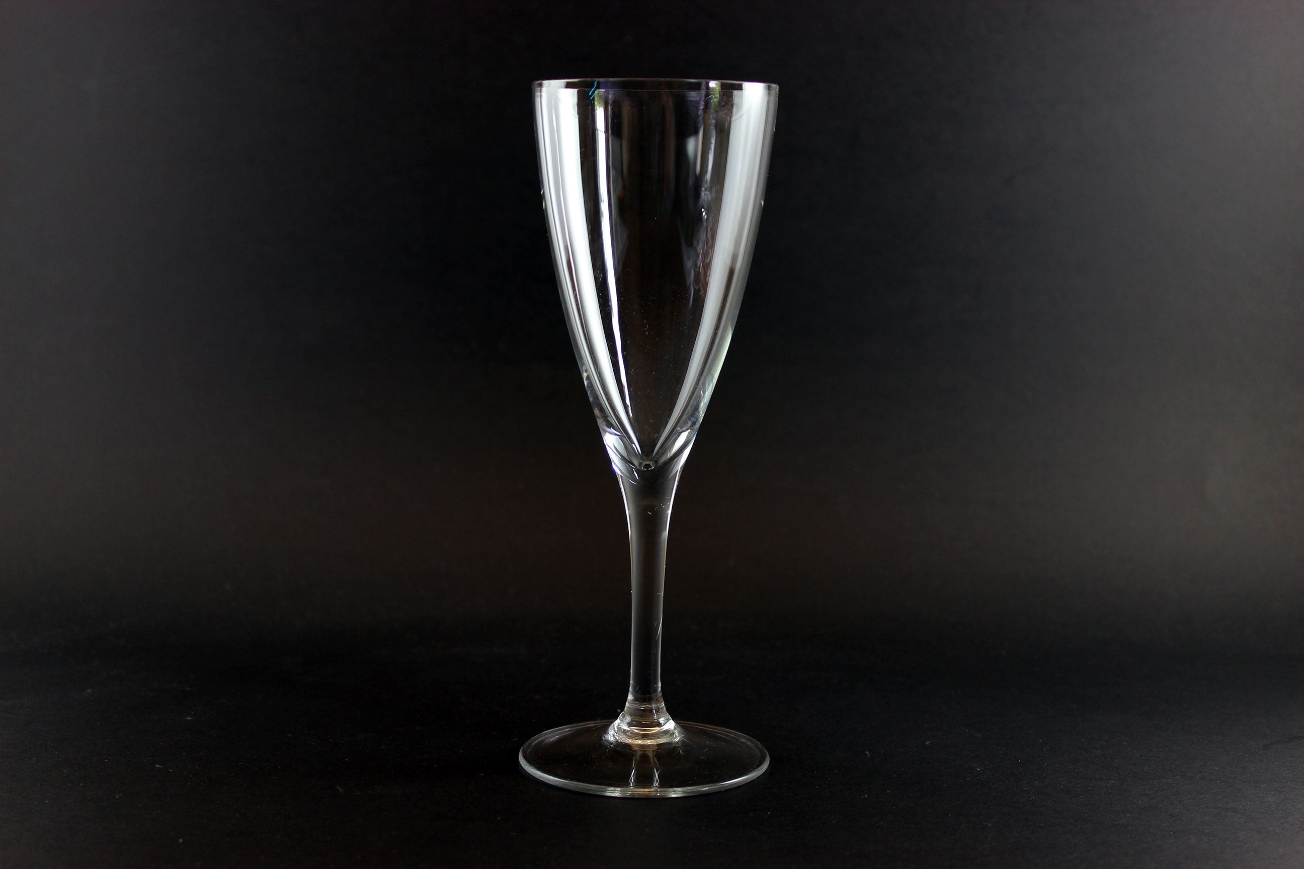 Blown Glass Champagne Flutes or Medium Wine Glasses