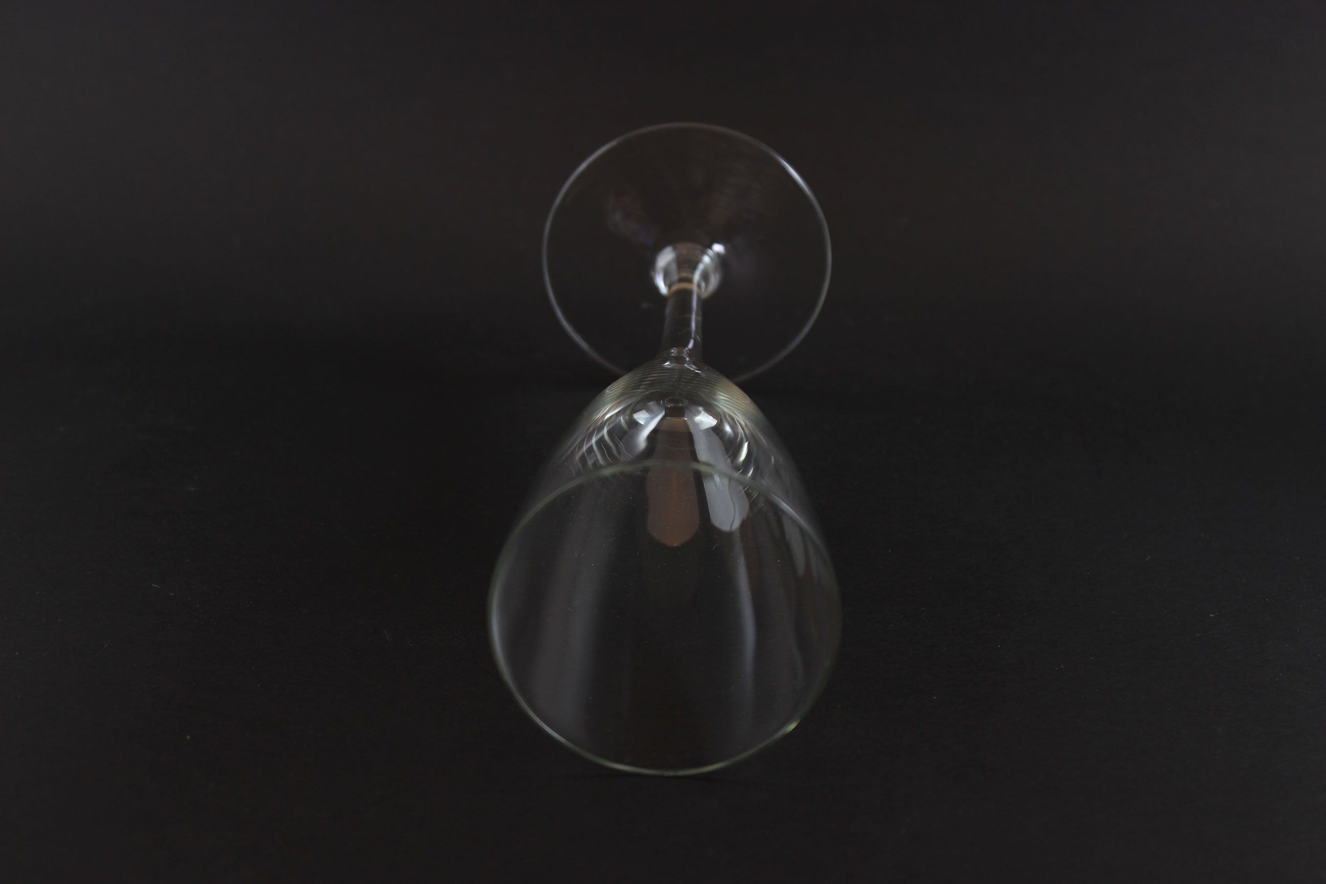 Blown Glass Champagne Flutes or Medium Wine Glasses