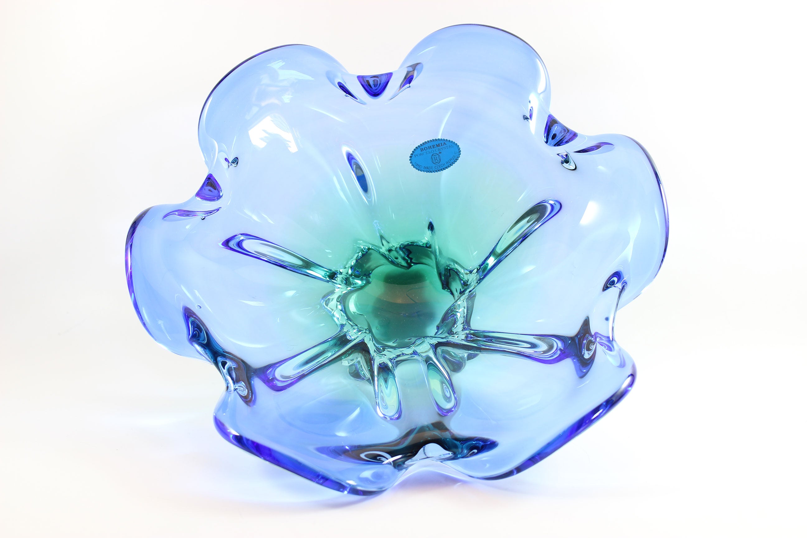 Bohemia, Porcelo Crystal Art Glass Bowl