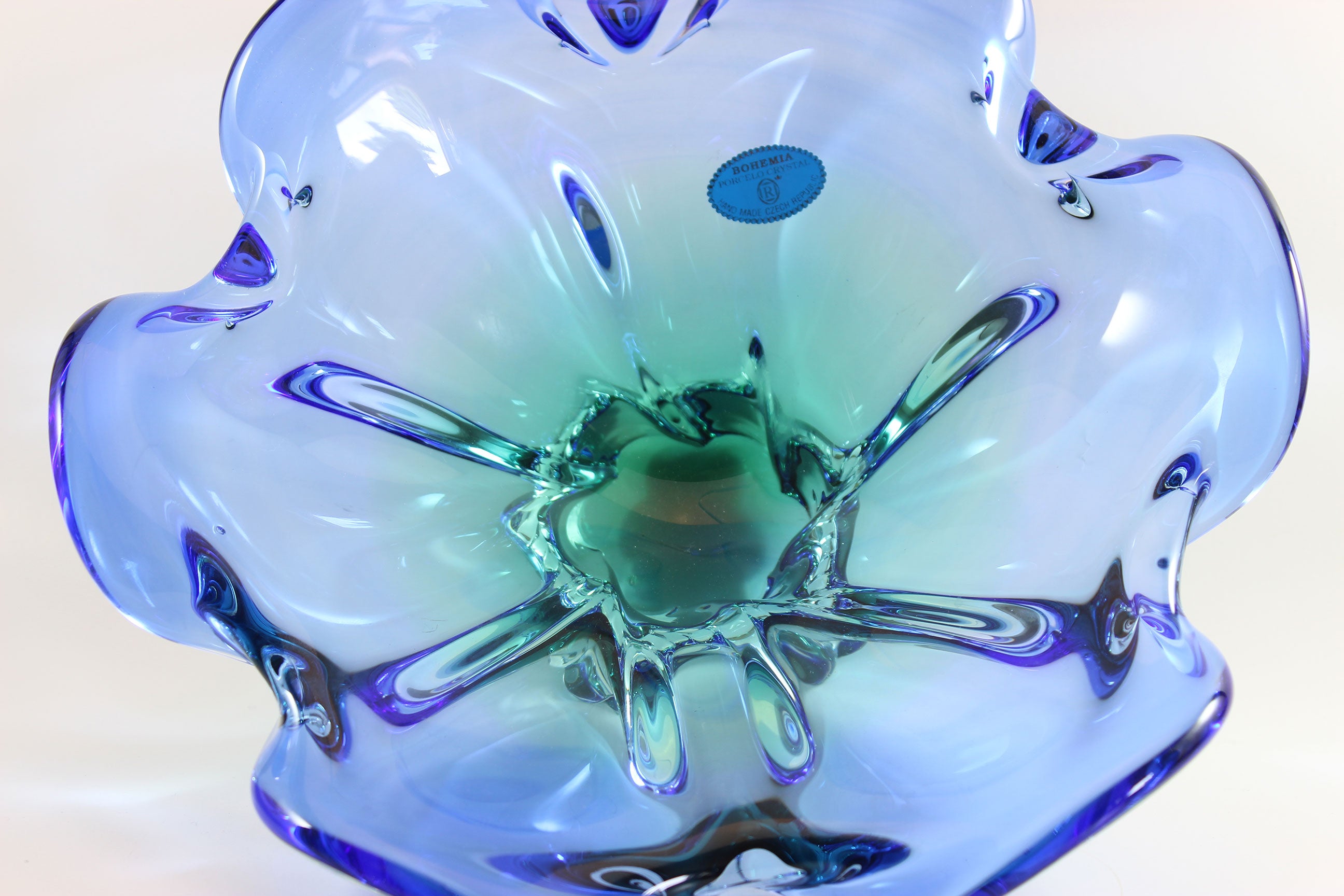 Bohemia, Porcelo Crystal Art Glass Bowl