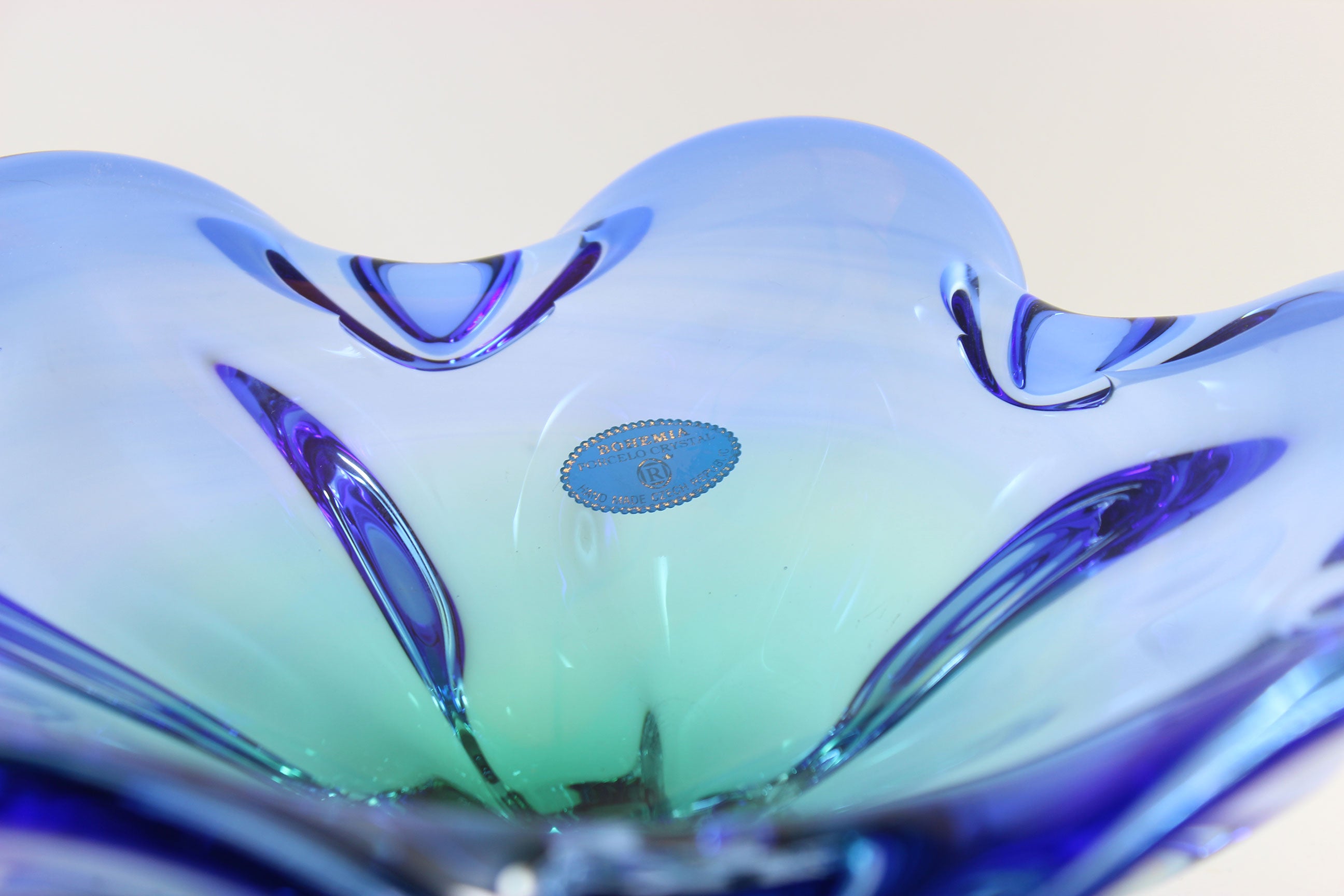 Bohemia, Porcelo Crystal Art Glass Bowl