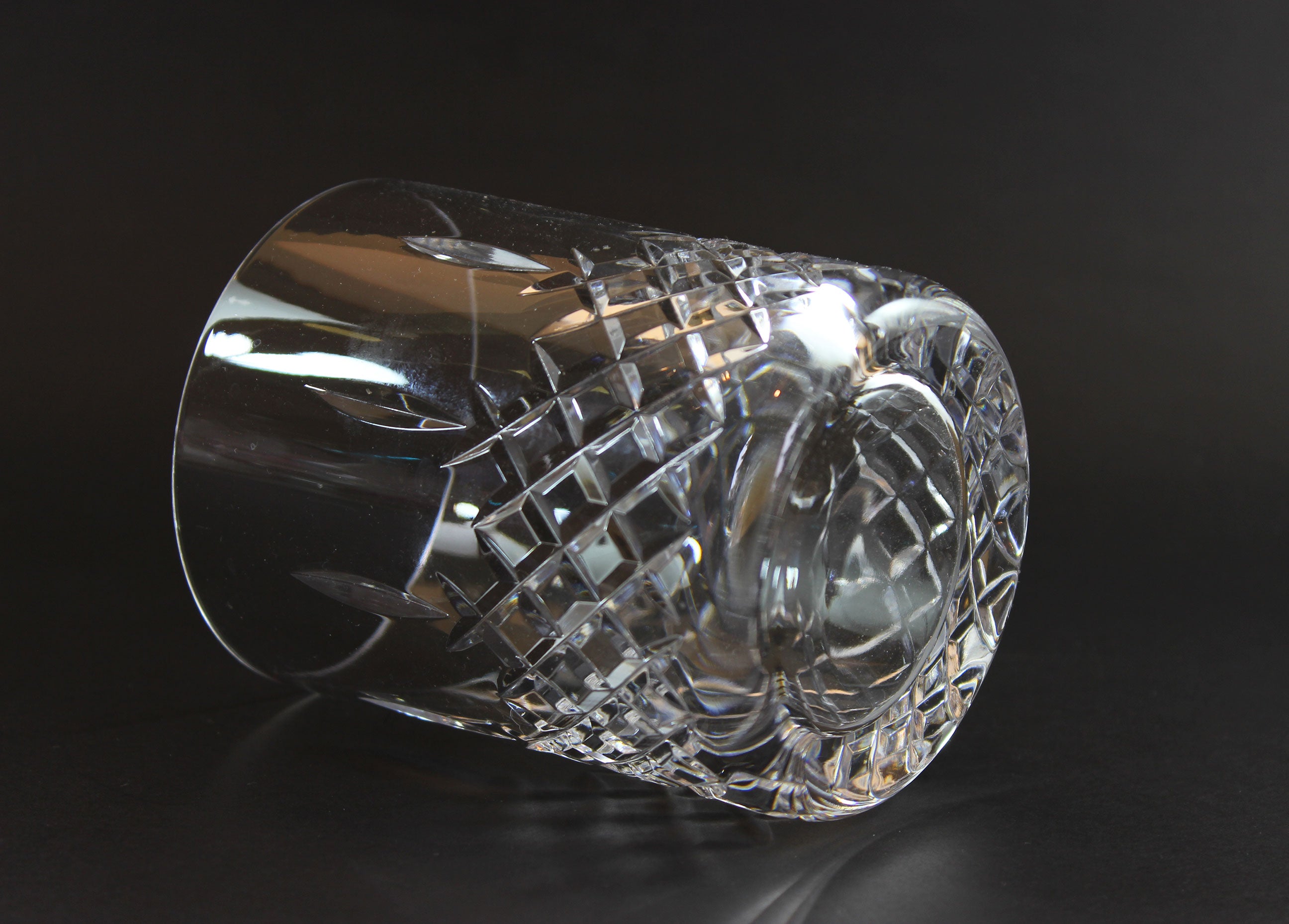 Bohemia Crystal-Crystalex, Diamond Cut Whiskey Glasses