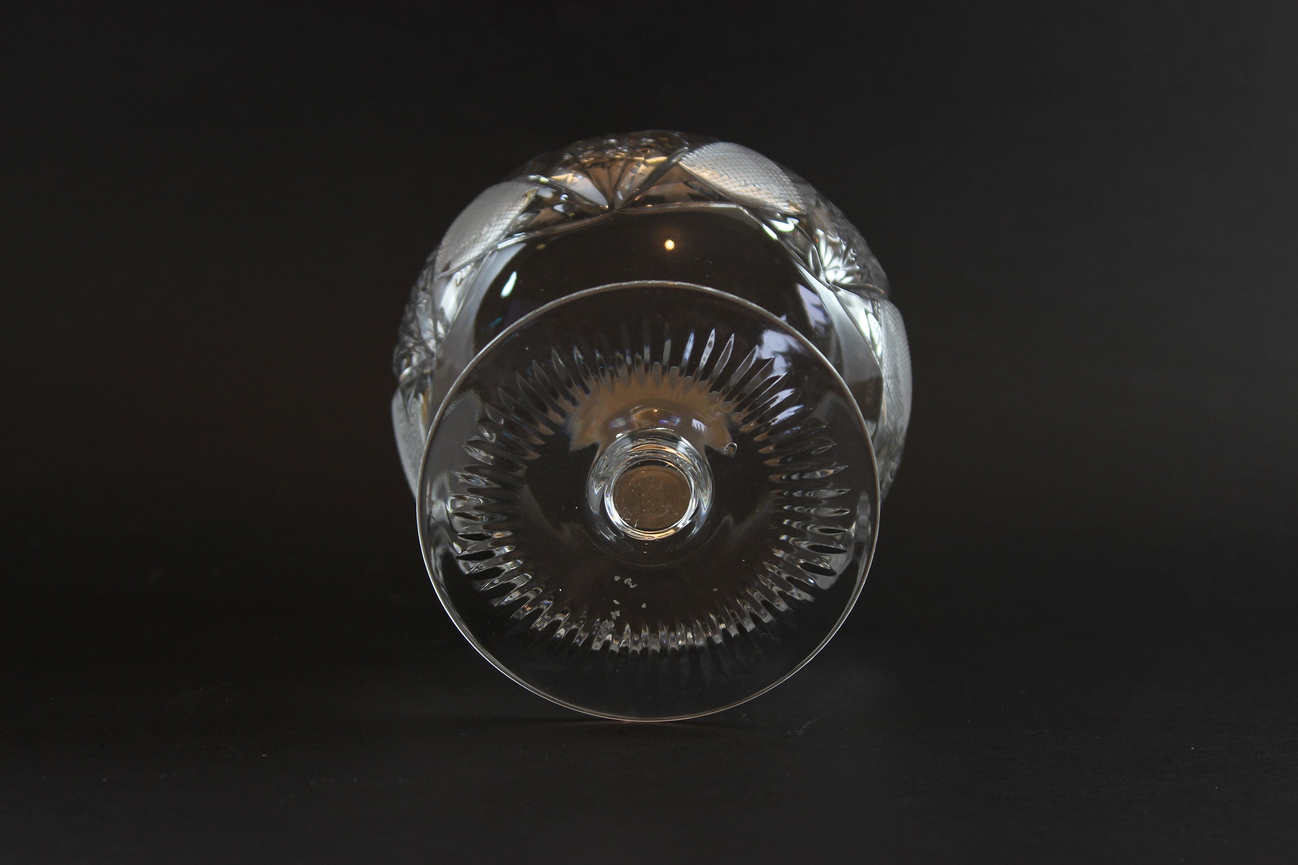 Bohemia Crystal, Large Cut Crystal Brandy Glasses
