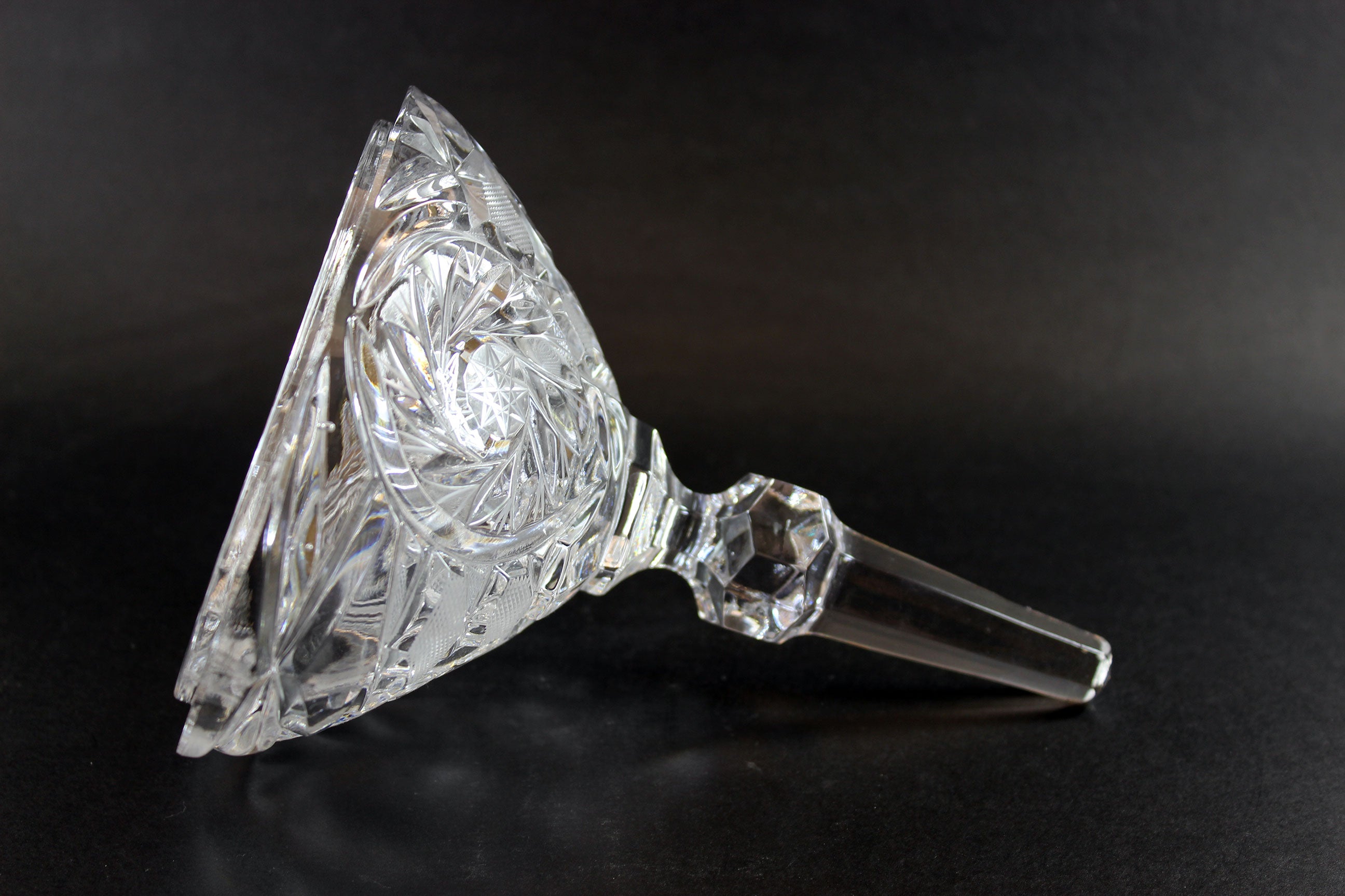Bohemia Pinwheel Crystal Candy Dish with Lid