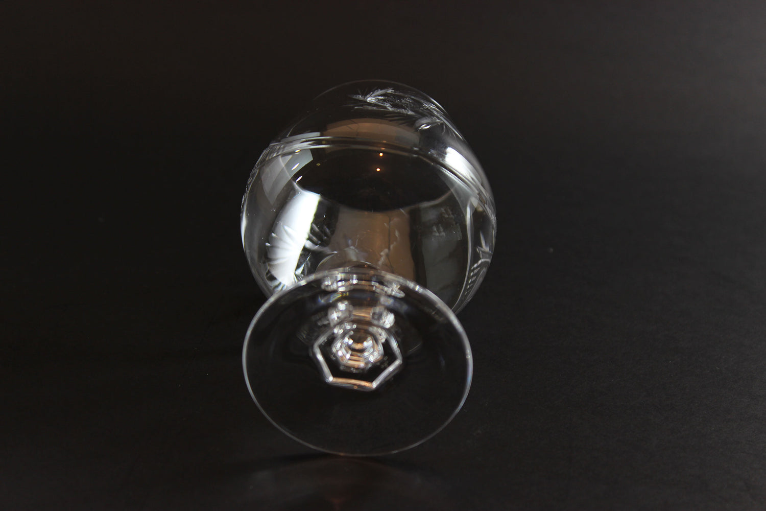 Bohemia Pinwheel Crystal, Small Brandy Glasses