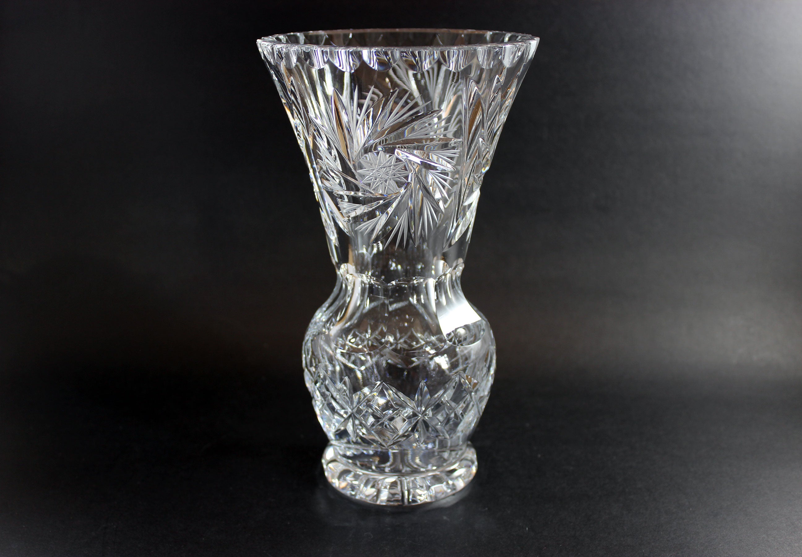 Bohemia, Pinwheel Pattern, Tall Flower Vase