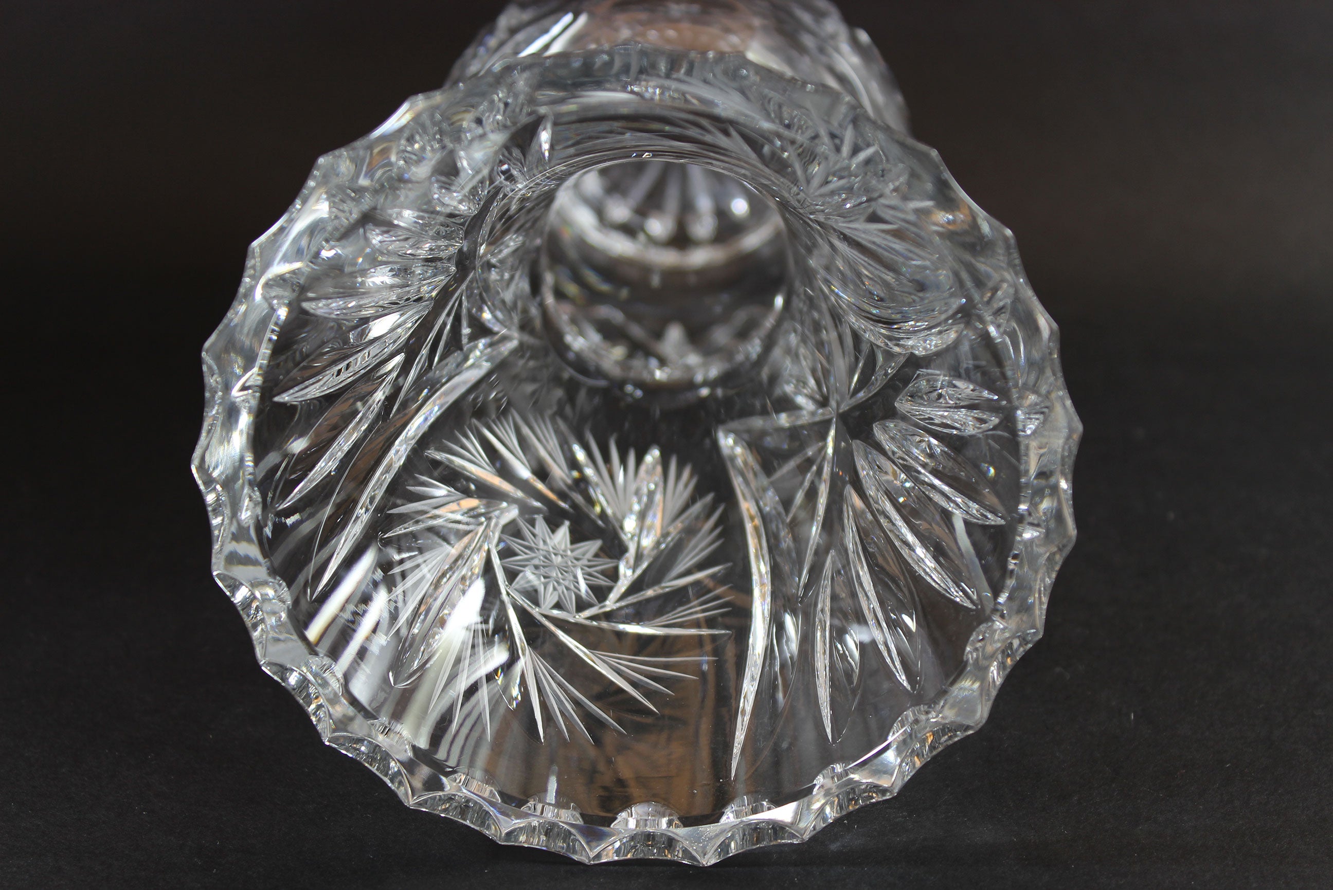 Bohemia, Pinwheel Pattern, Tall Flower Vase
