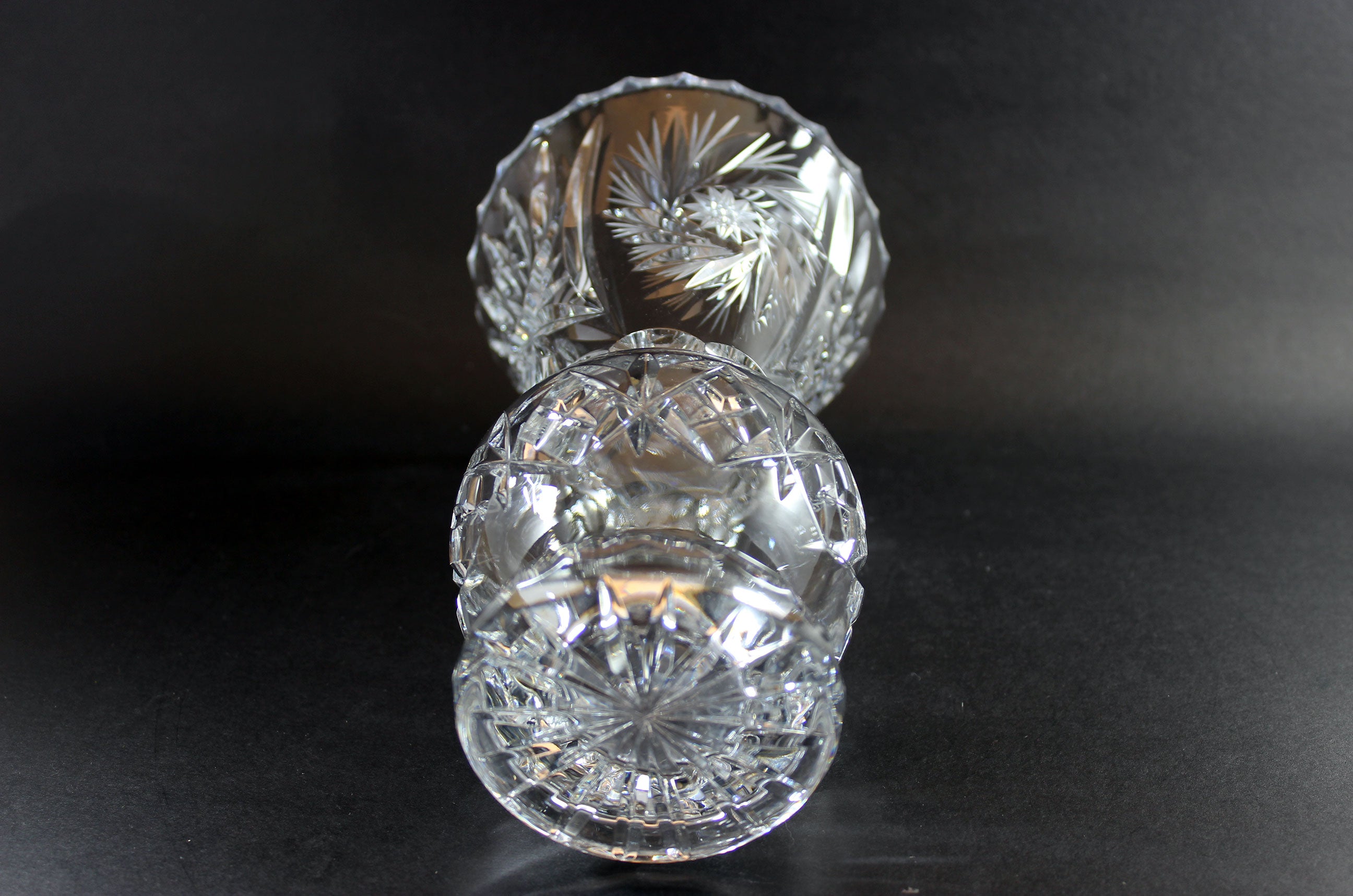 Bohemia, Pinwheel Pattern, Tall Flower Vase