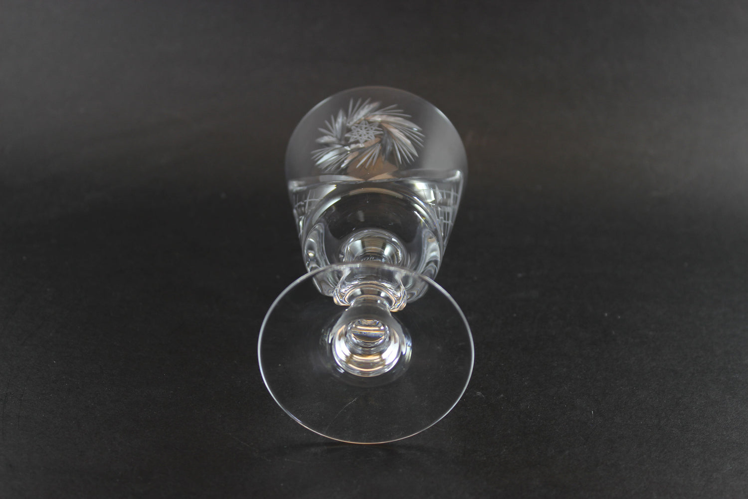 Pinwheel Crystal, Bamboo Stem, Wine Glasses