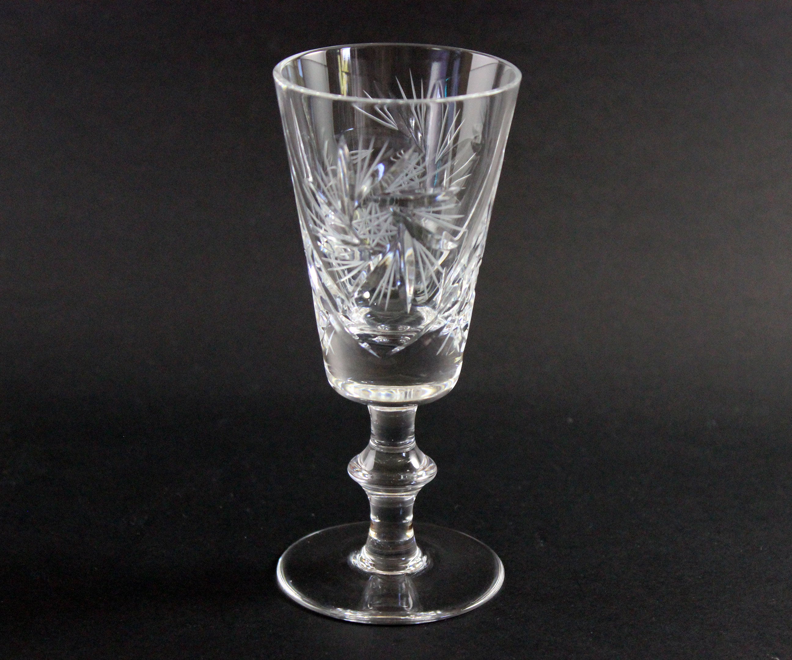 Bohemia, Pinwheel Crystal, Sherry Glasses