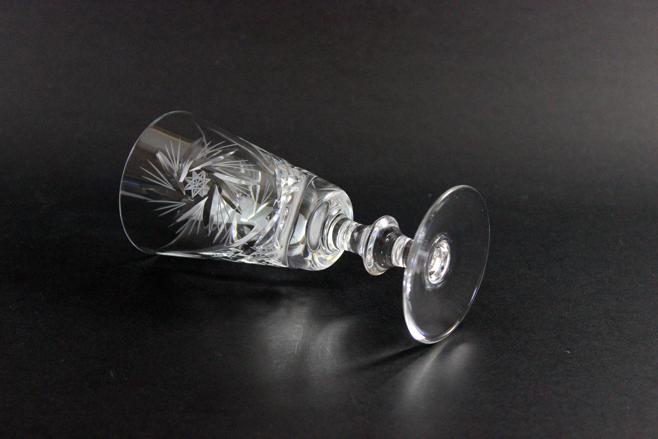 Bohemia, Pinwheel Crystal, Sherry Glasses