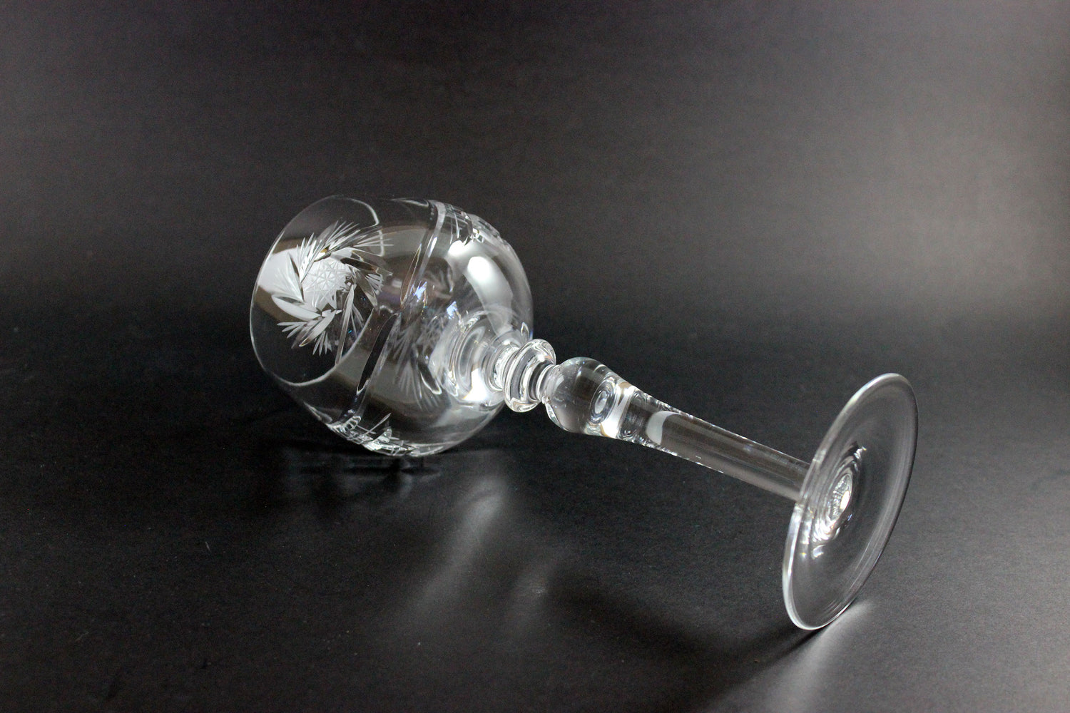 Bohemia, Pinwheel Crystal, Large Wine Hocks