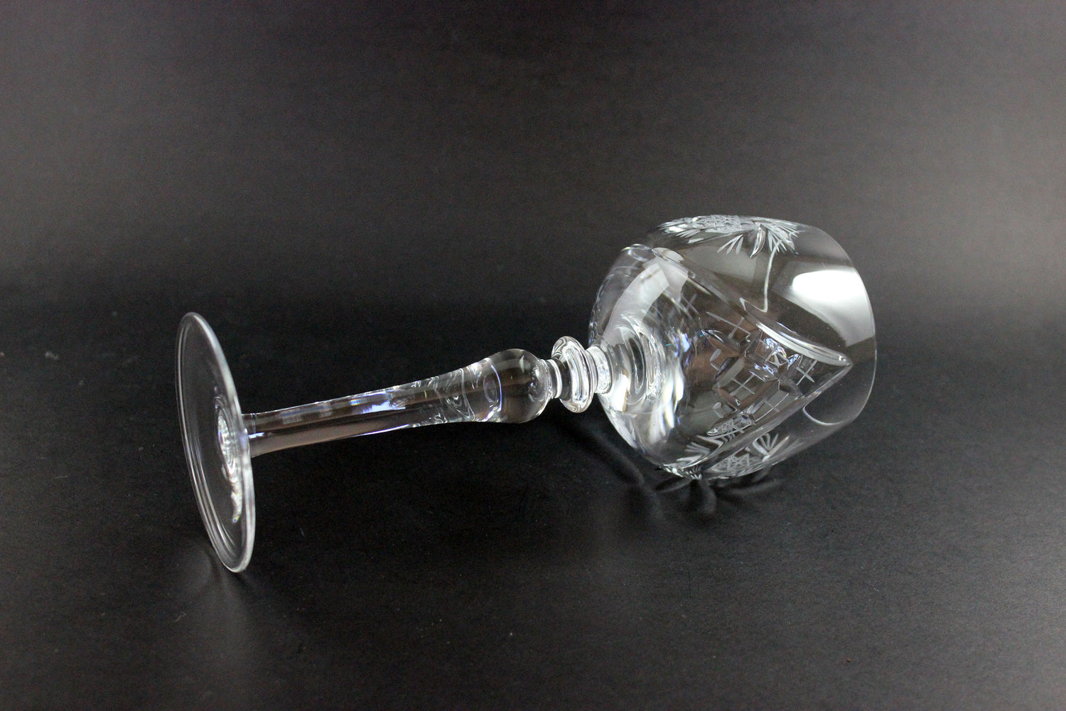 Bohemia, Pinwheel Crystal, Large Wine Hocks