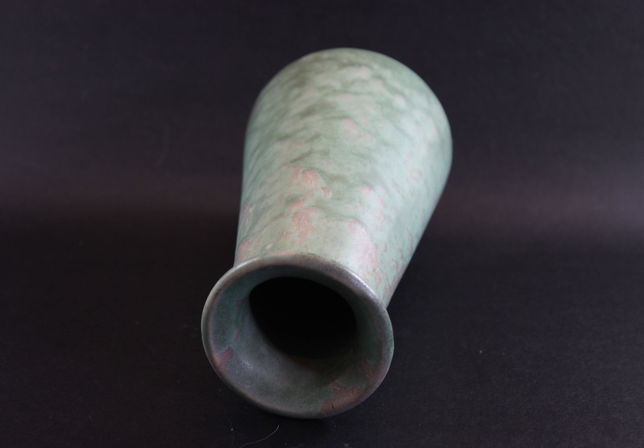 Brush McCoy, Green Vellum Tall Vase