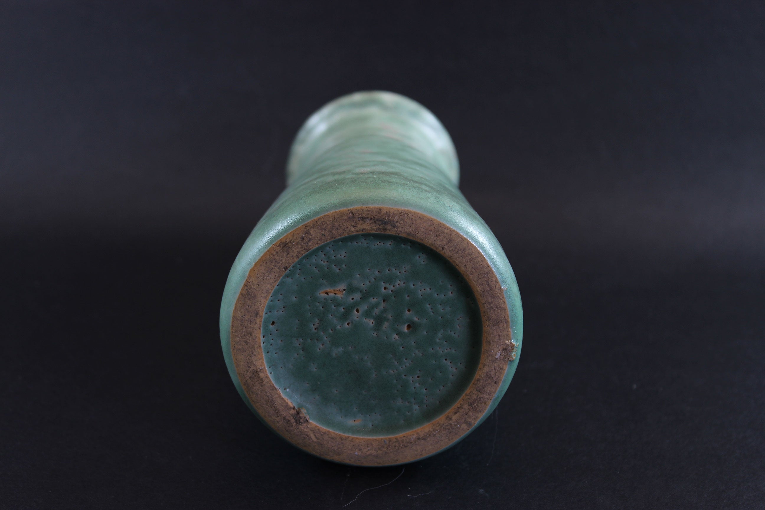 Brush McCoy, Green Vellum Tall Vase