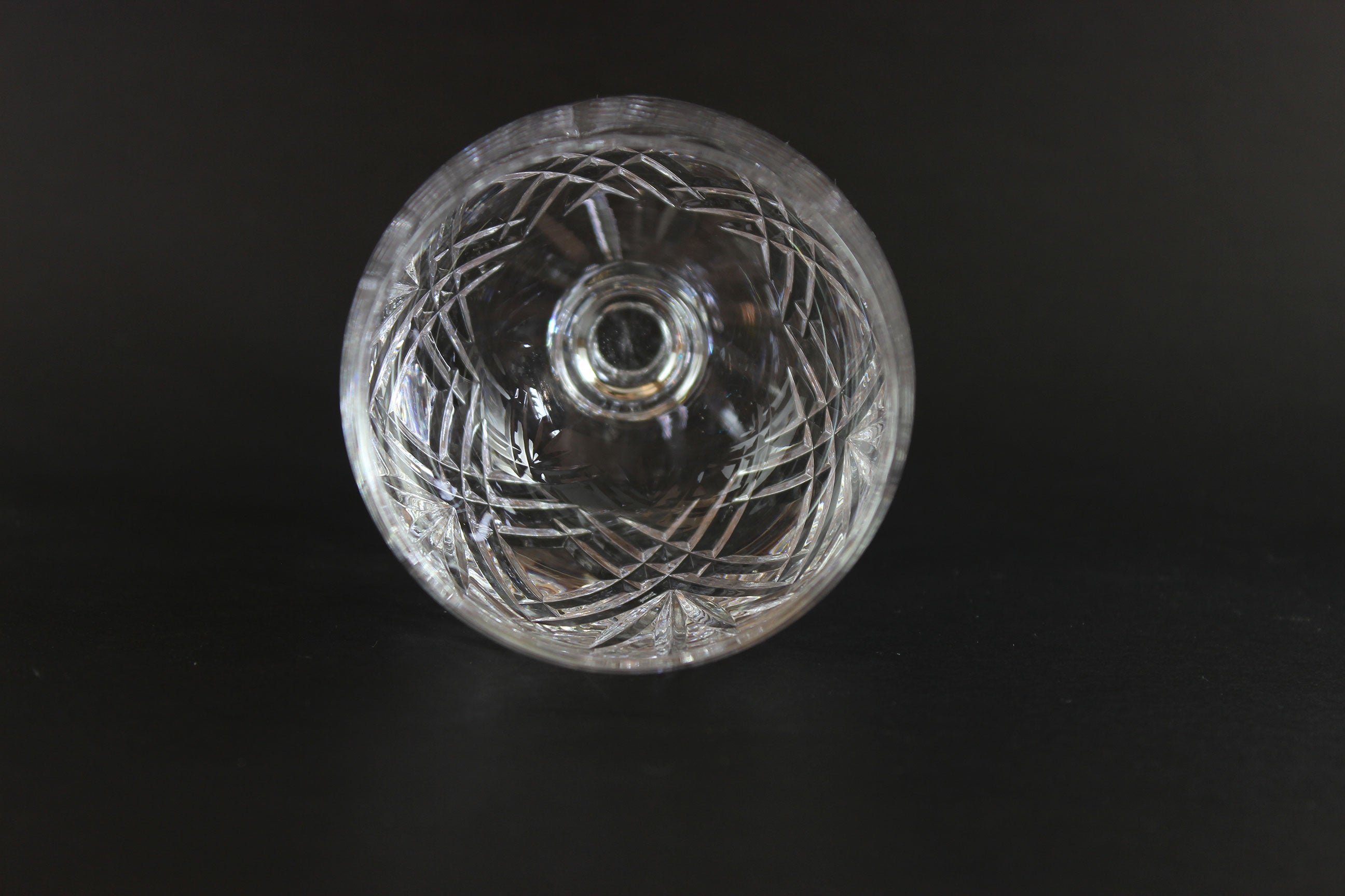 Cristallerie Lorraine, Cut Crystal Wine Glasses