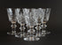 Cross and Olive Crystal, Liqueur Glasses