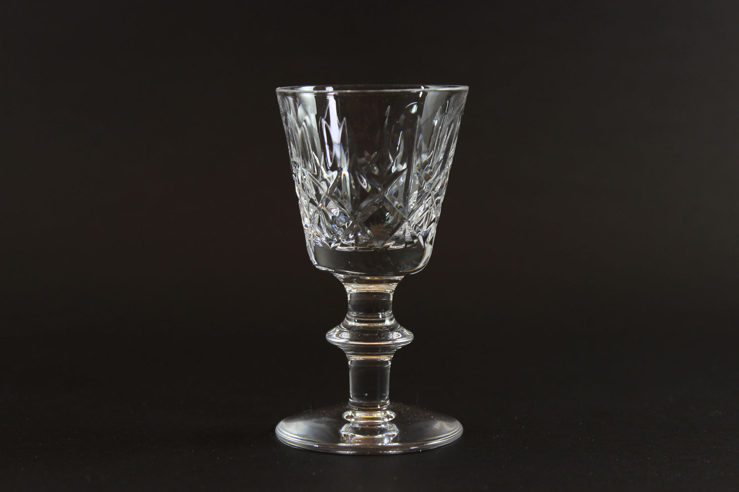 Cross and Olive Crystal, Liqueur Glasses