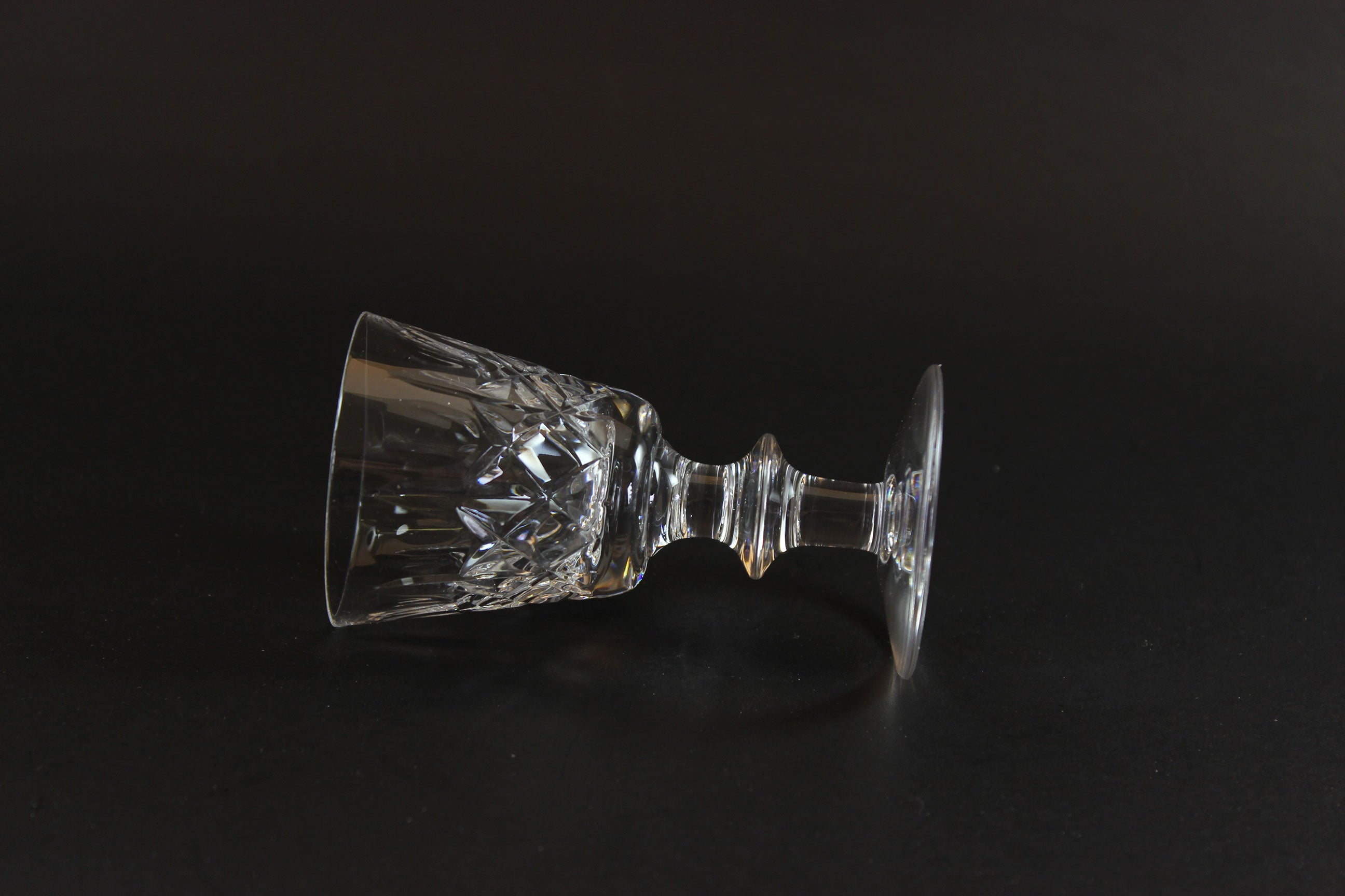 Cross and Olive Crystal, Liqueur Glasses