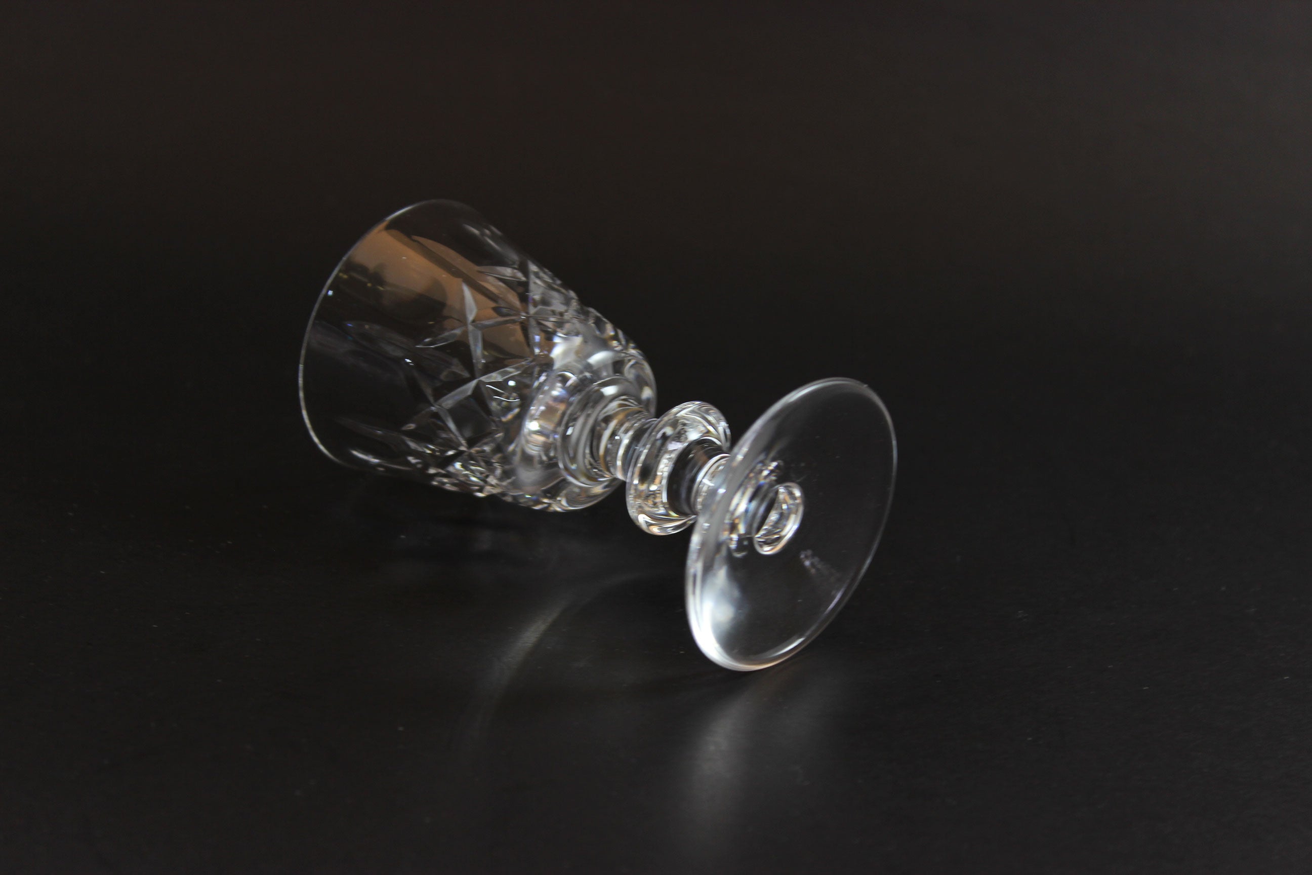 Cross and Olive Crystal, Liqueur Glasses