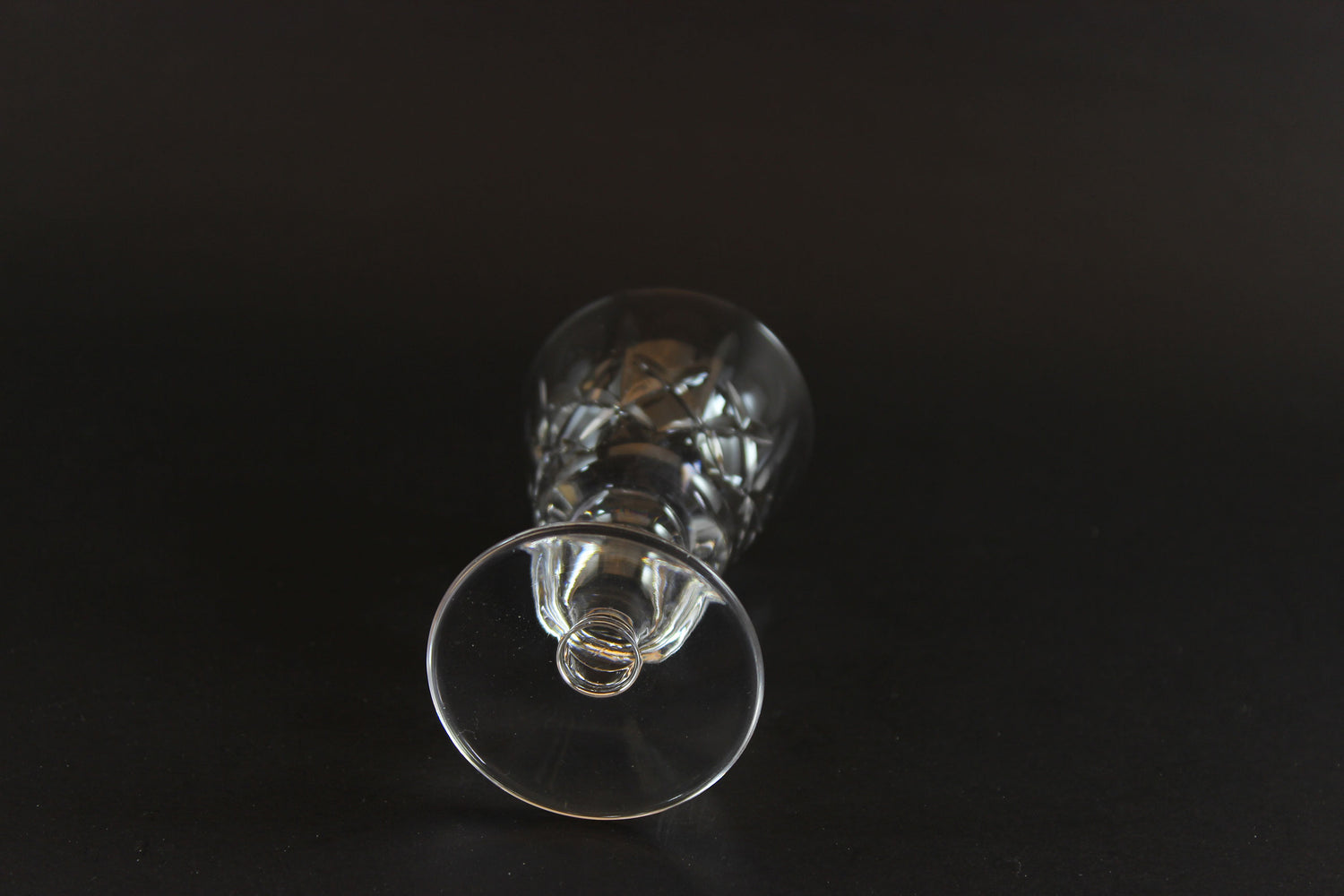 Cross and Olive Crystal, Liqueur Glasses