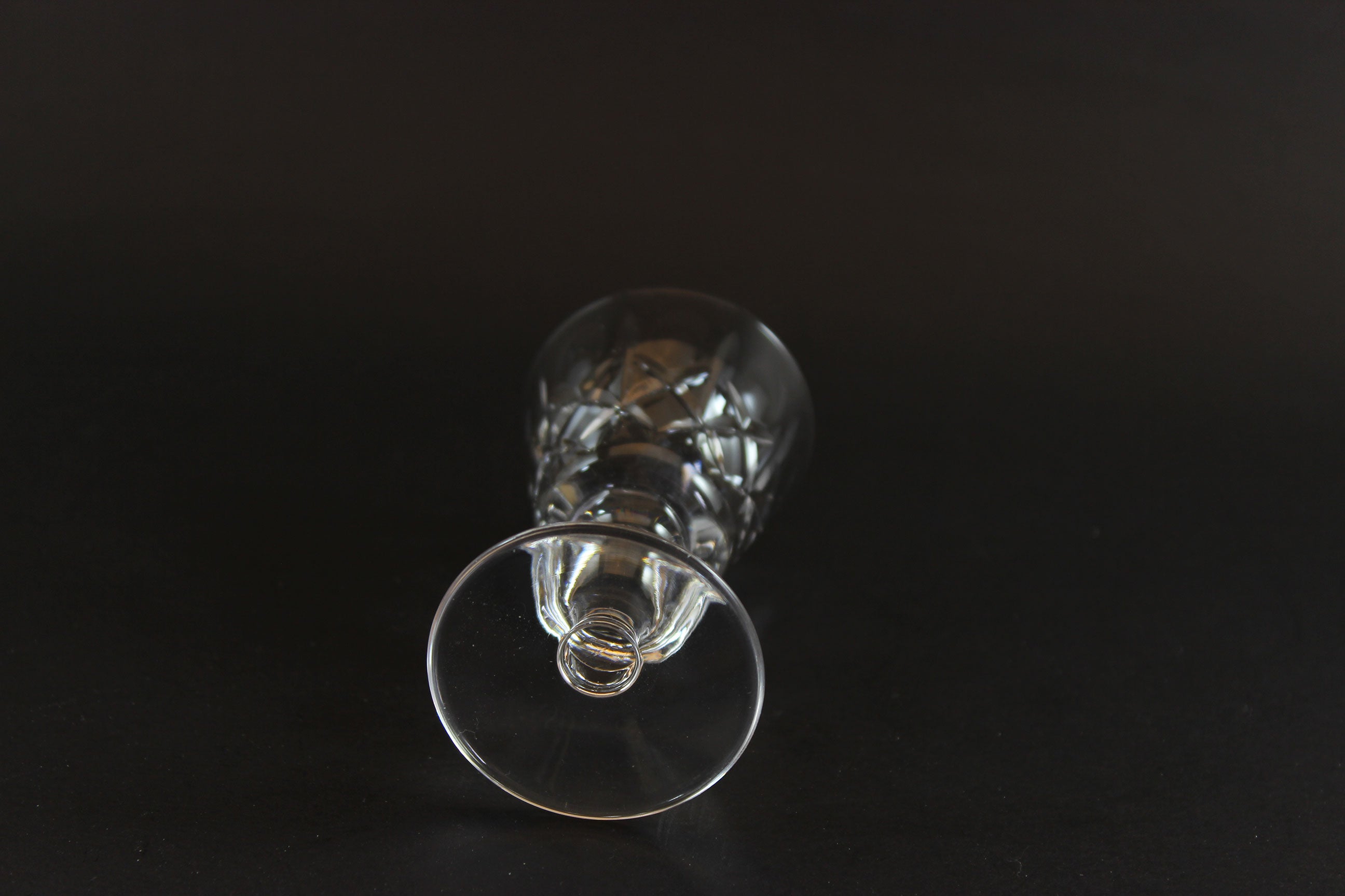 Cross and Olive Crystal, Liqueur Glasses