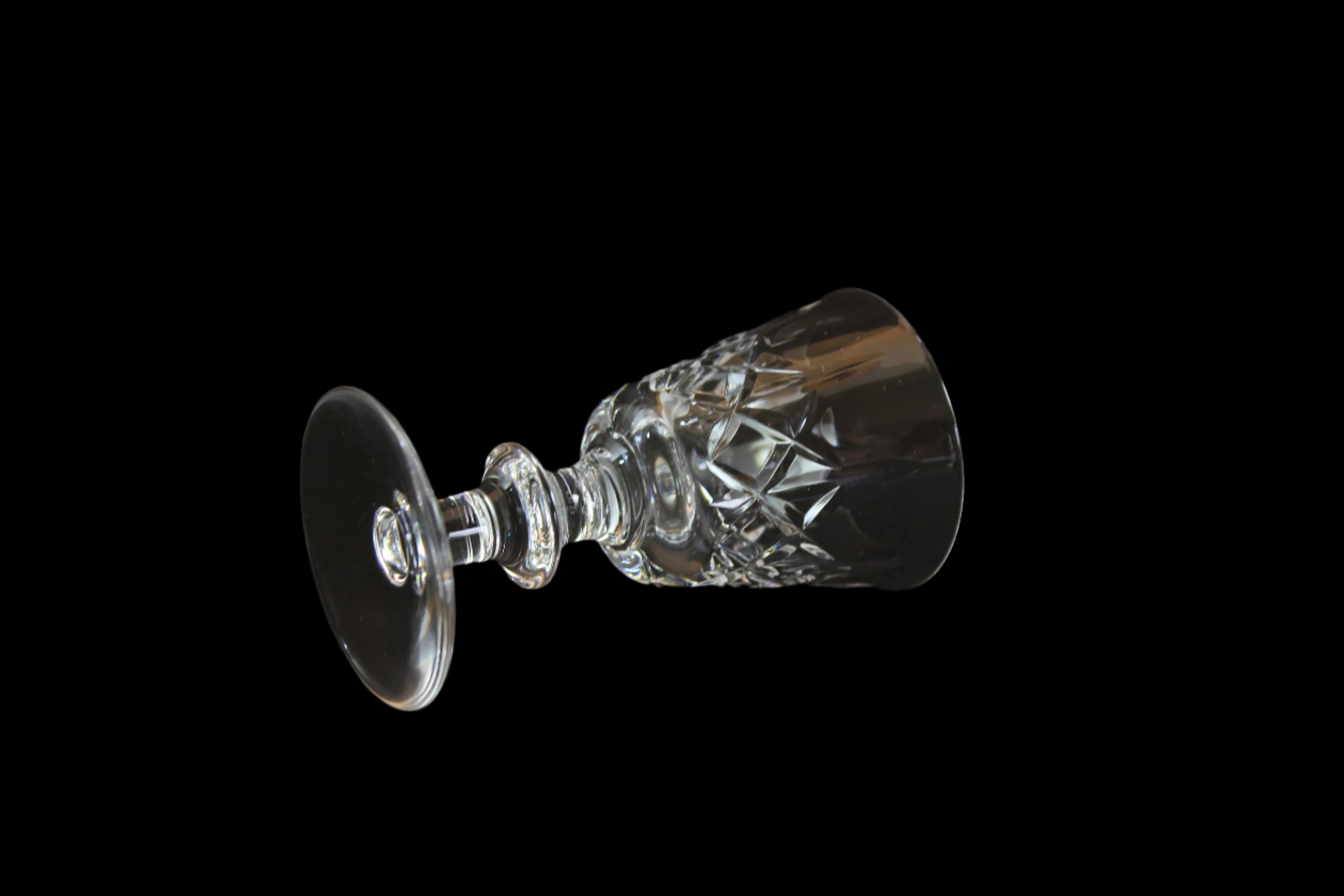 Cross and Olive Crystal, Liqueur Glasses