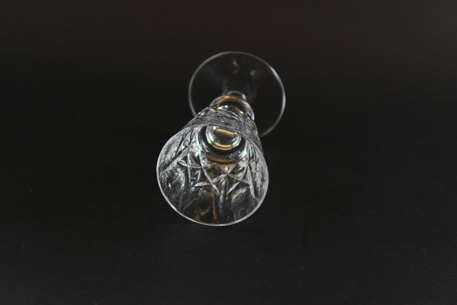 Cross and Olive Crystal, Liqueur Glasses