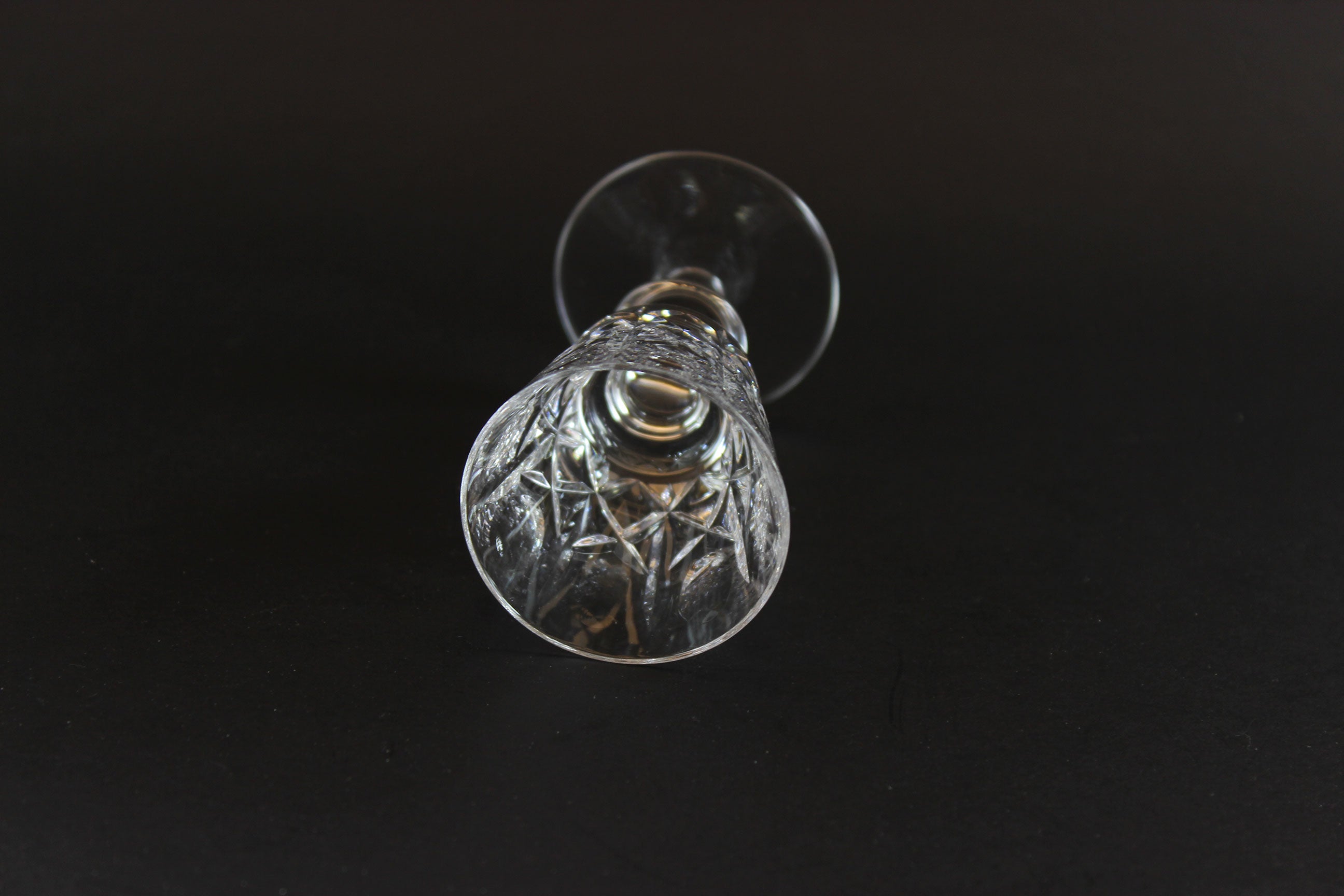 Cross and Olive Crystal, Liqueur Glasses