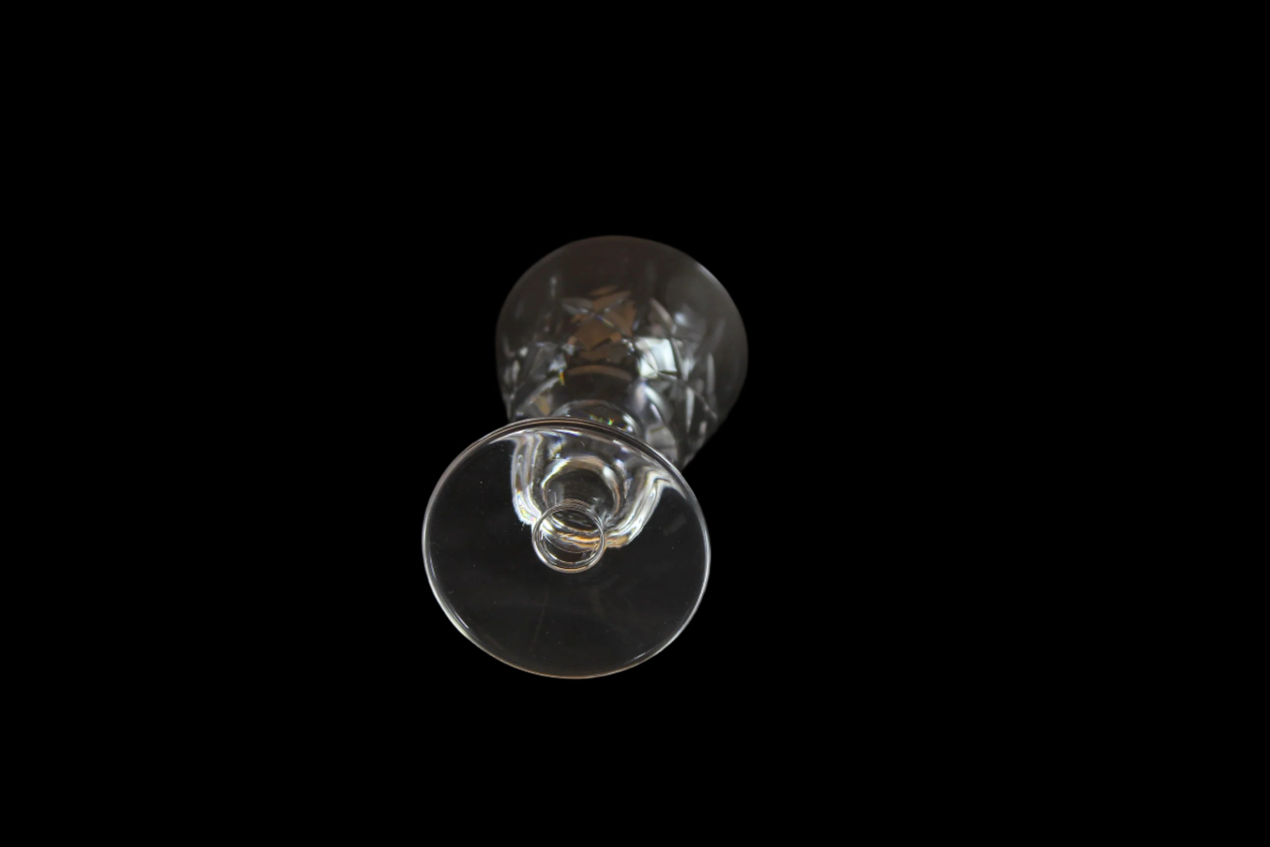 Cross and Olive Crystal, Liqueur Glasses