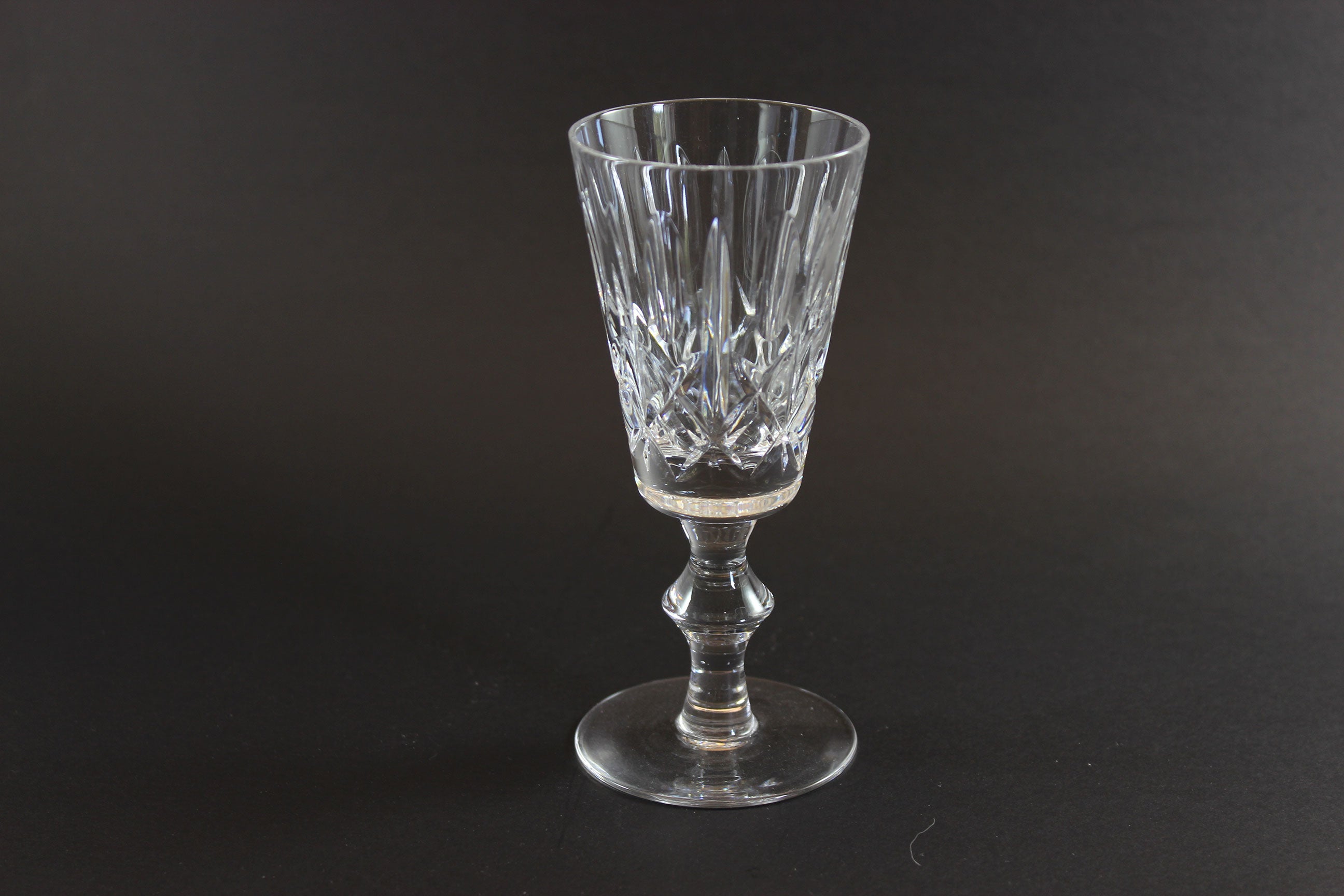 Cross and Olive Crystal, Sherry Glasses