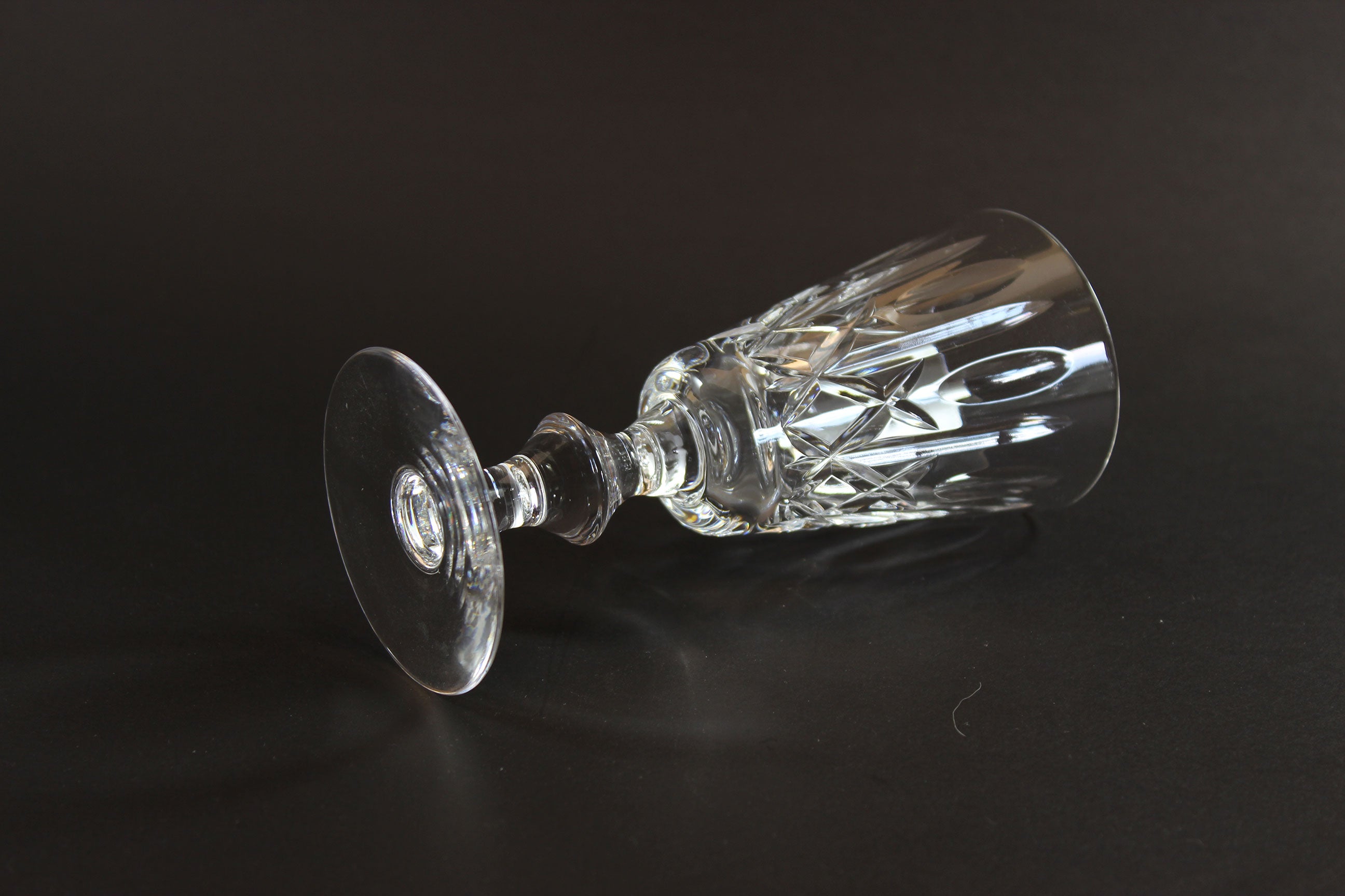 Cross and Olive Crystal, Sherry Glasses