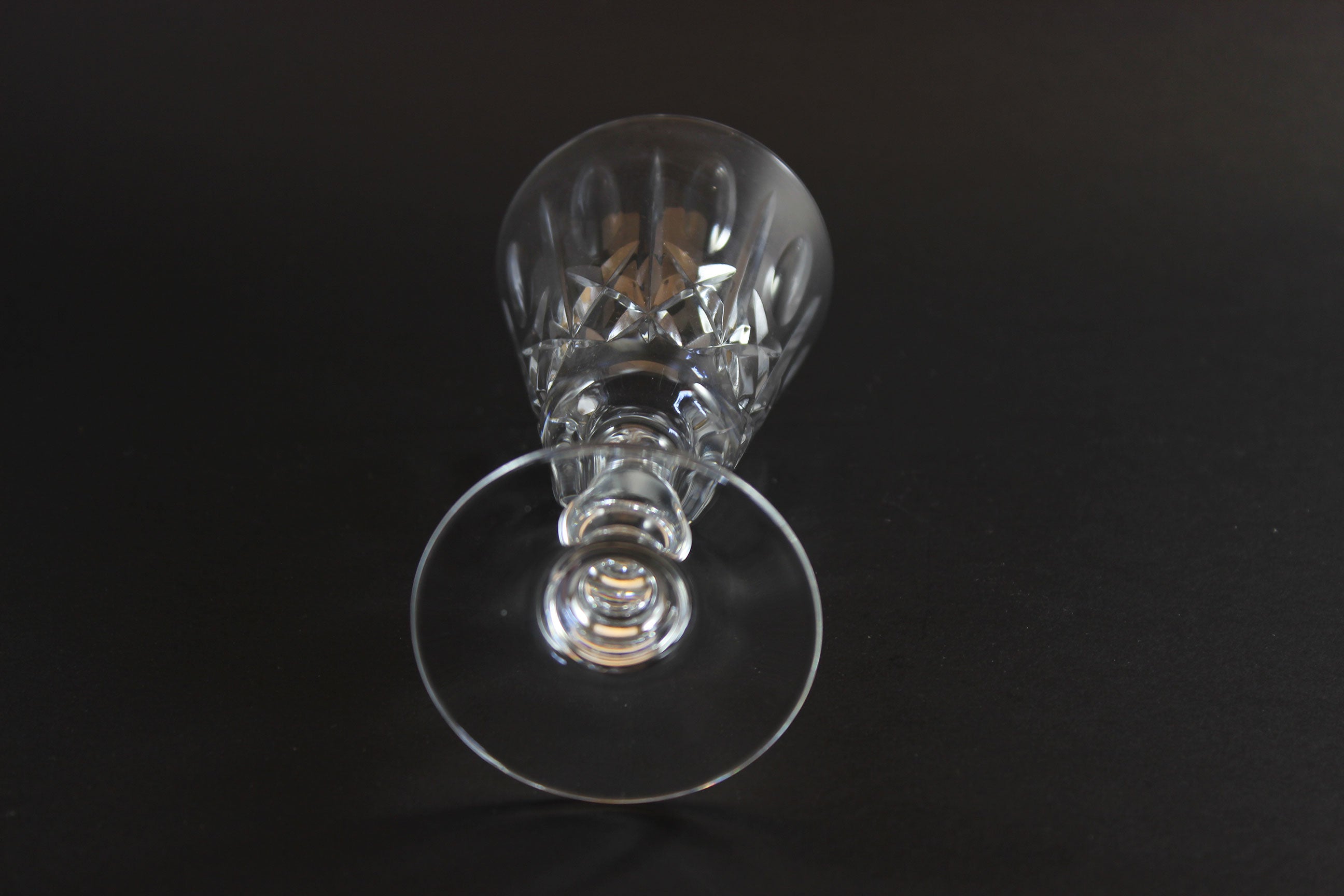 Cross and Olive Crystal, Sherry Glasses