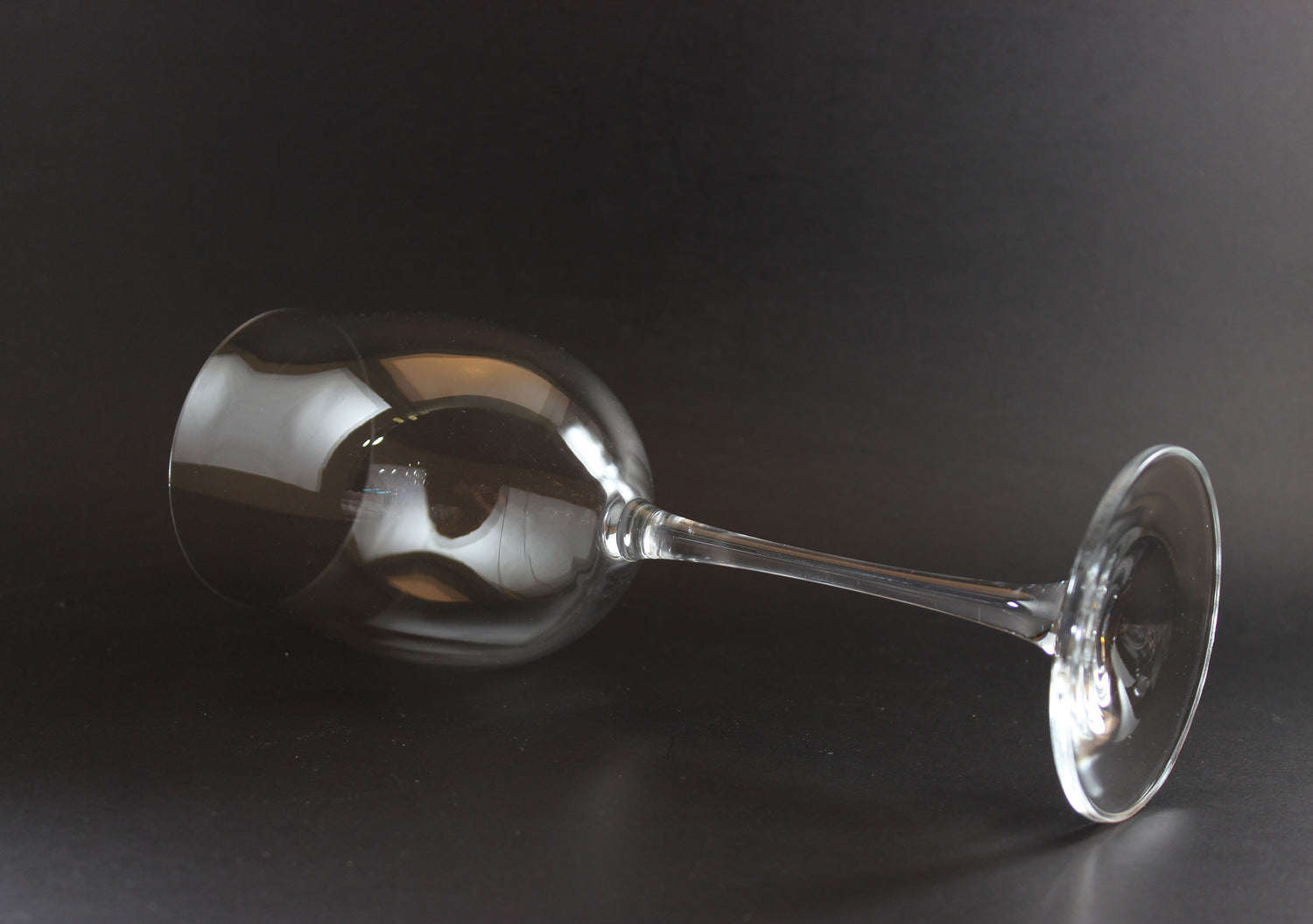 Crystal Bohemia, Large Trumpet Bowl Wine Glasses