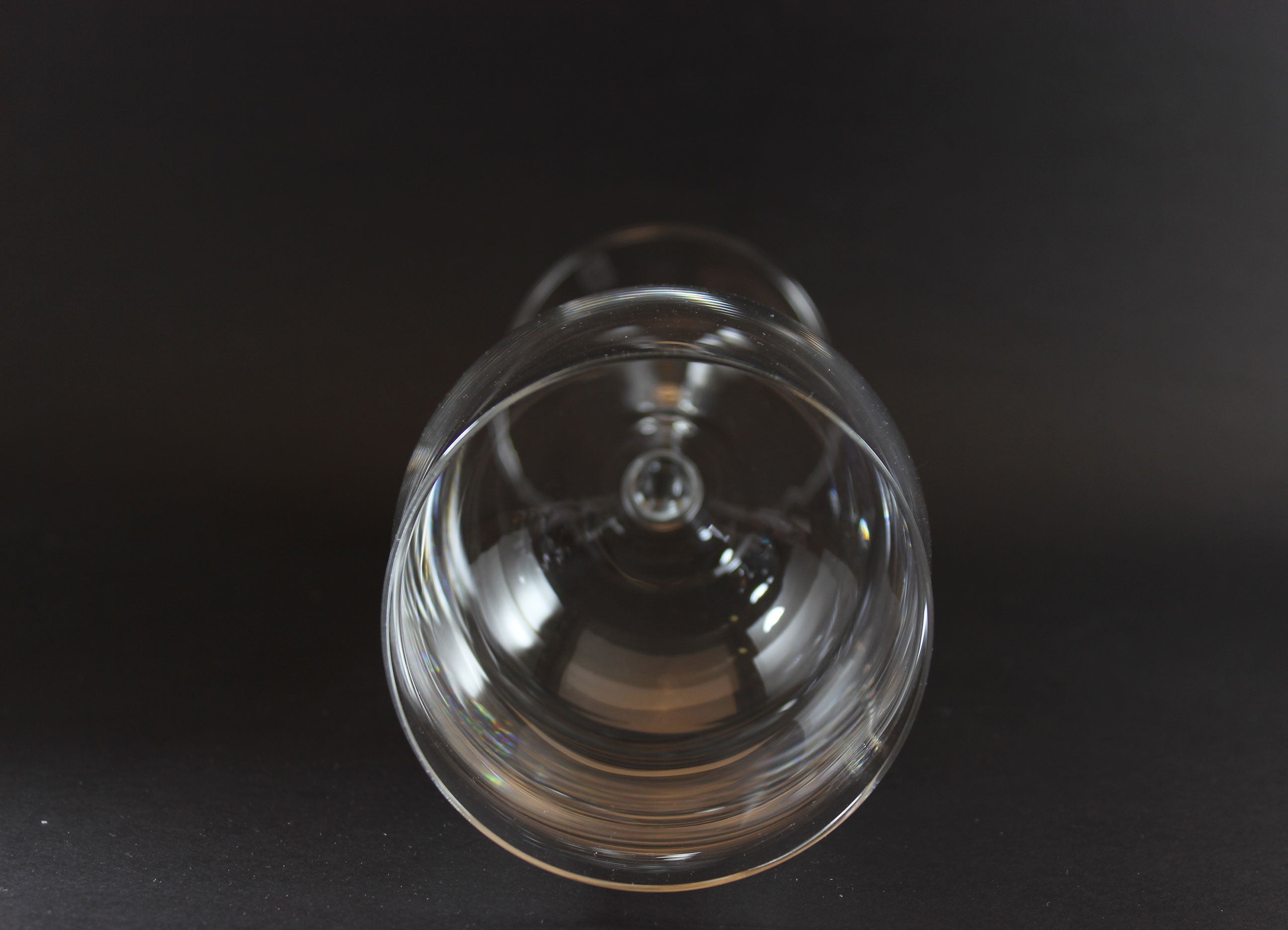 Crystal Bohemia, Large Trumpet Bowl Wine Glasses