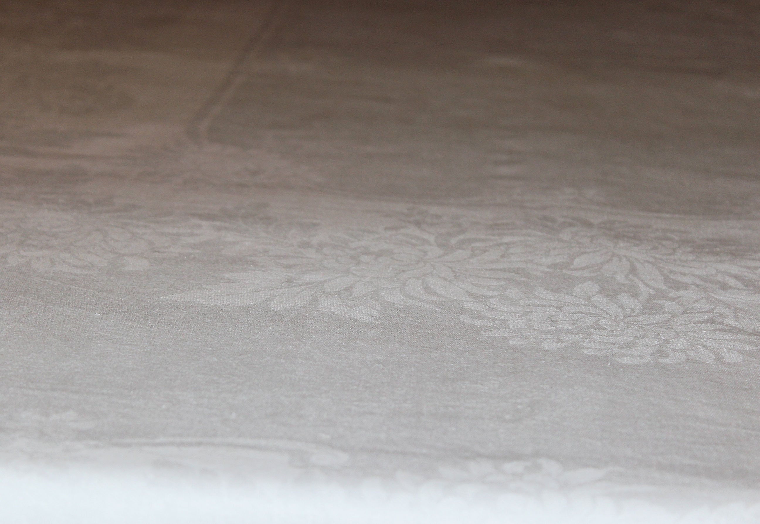 Double Damask Linen Table Cloth, Chrysanthemums