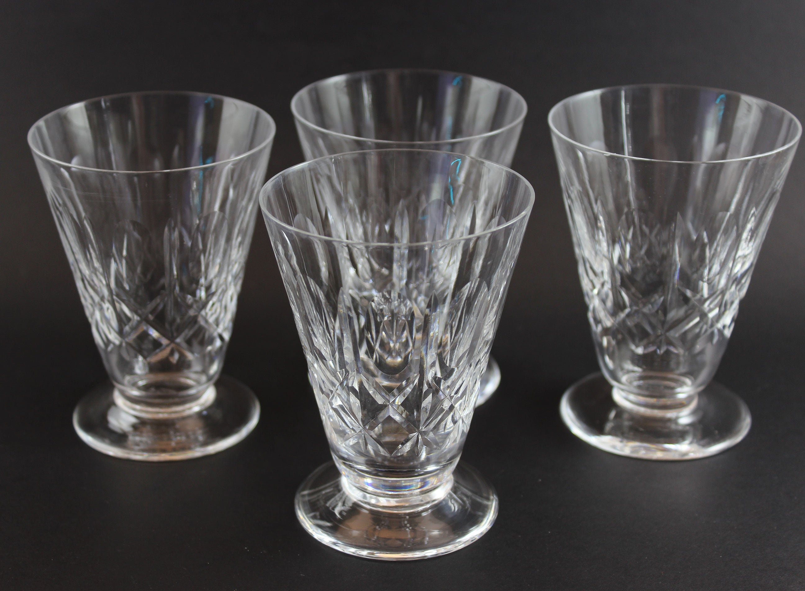 Cross & Olive, Footed Dessert or Fruit Glasses, Edinburgh Crystal
