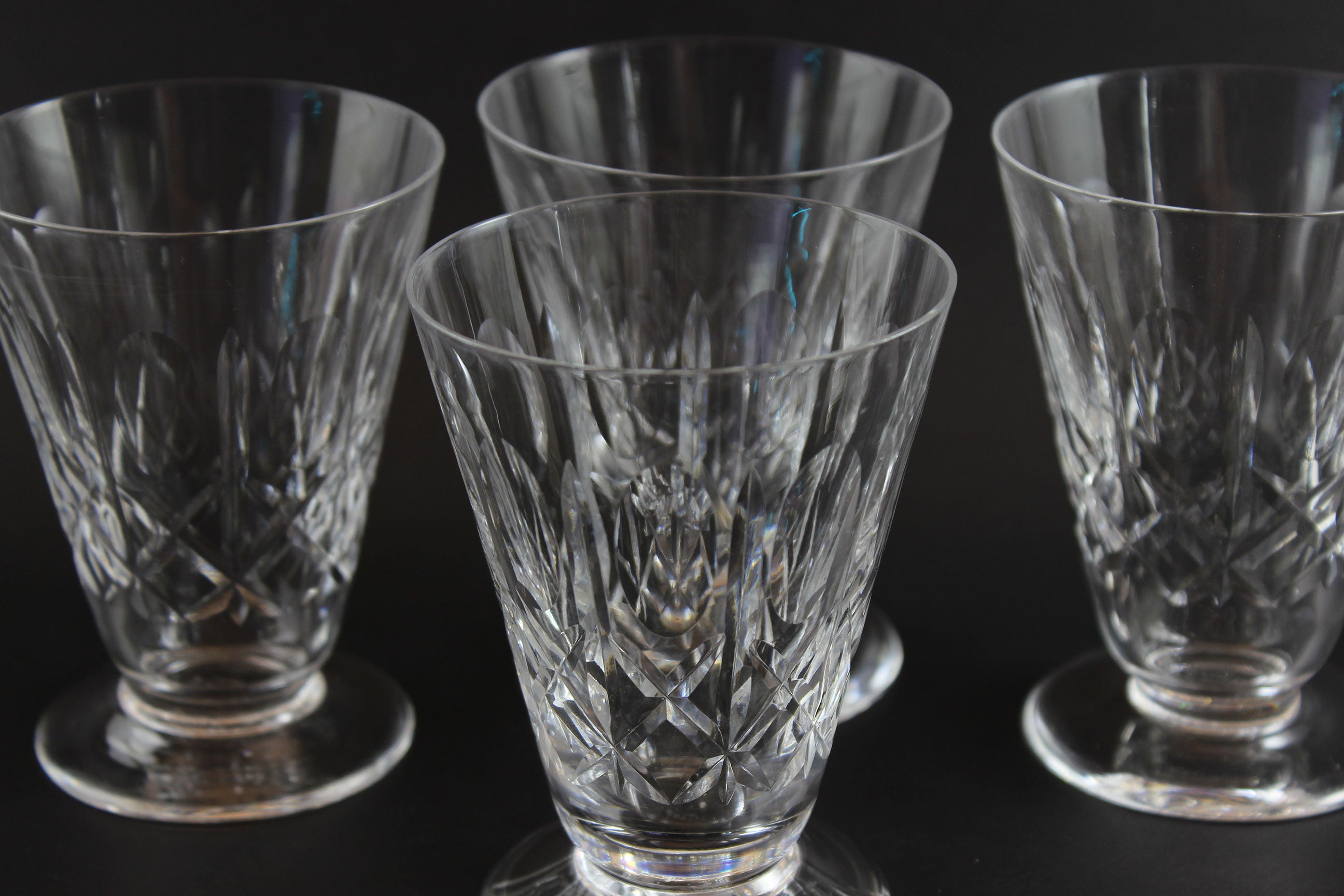 Cross & Olive, Footed Dessert or Fruit Glasses, Edinburgh Crystal