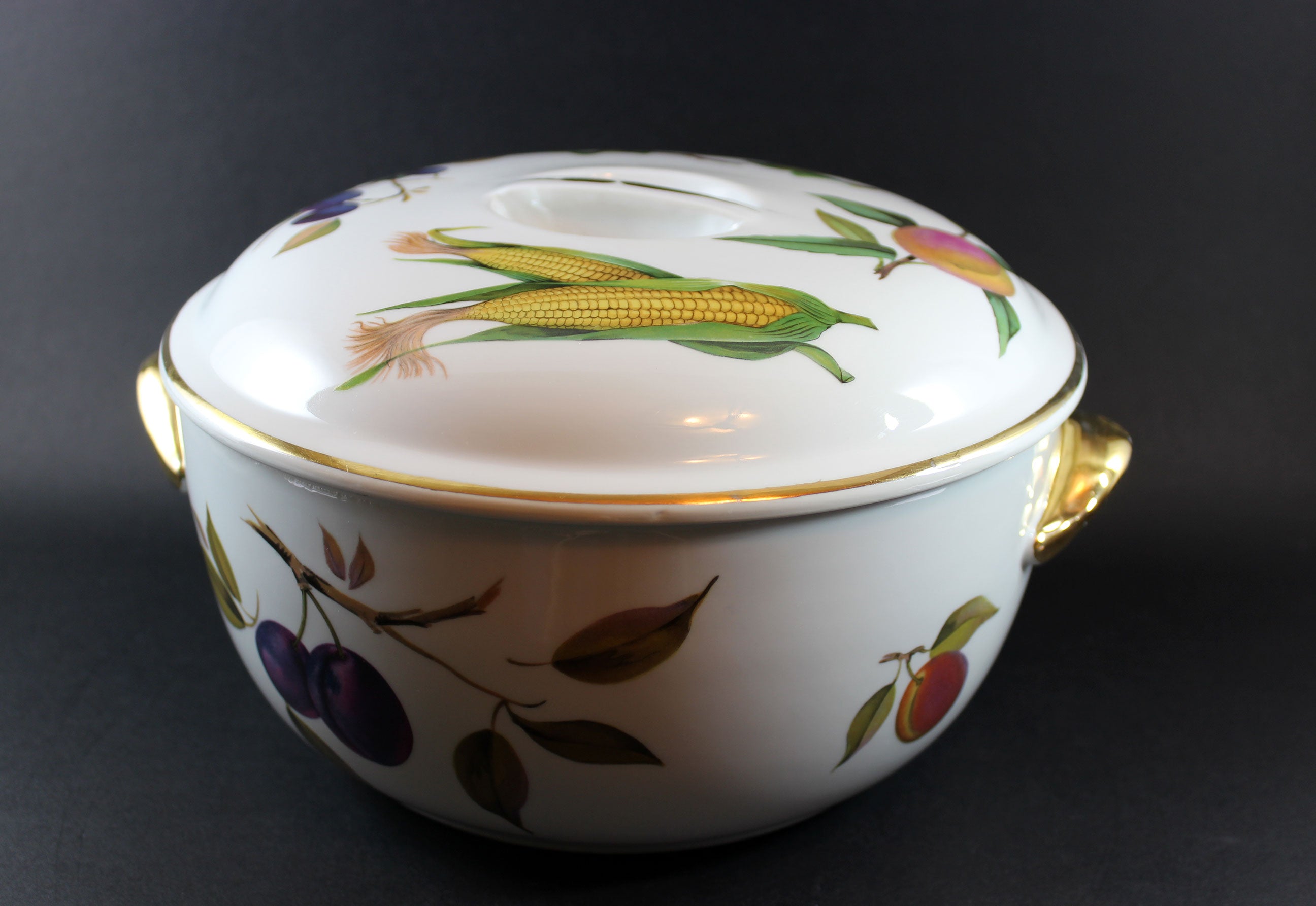 Evesham Gold, Royal Worcester, Large Covered Casserole Dish