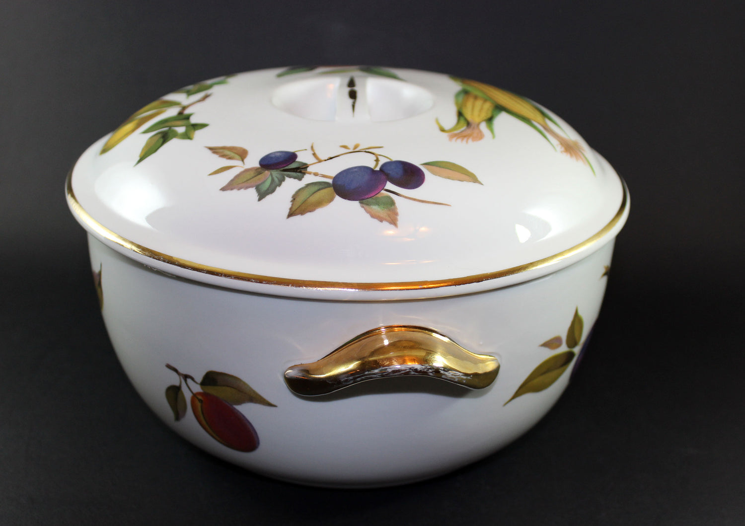 Evesham Gold, Royal Worcester, Large Covered Casserole Dish