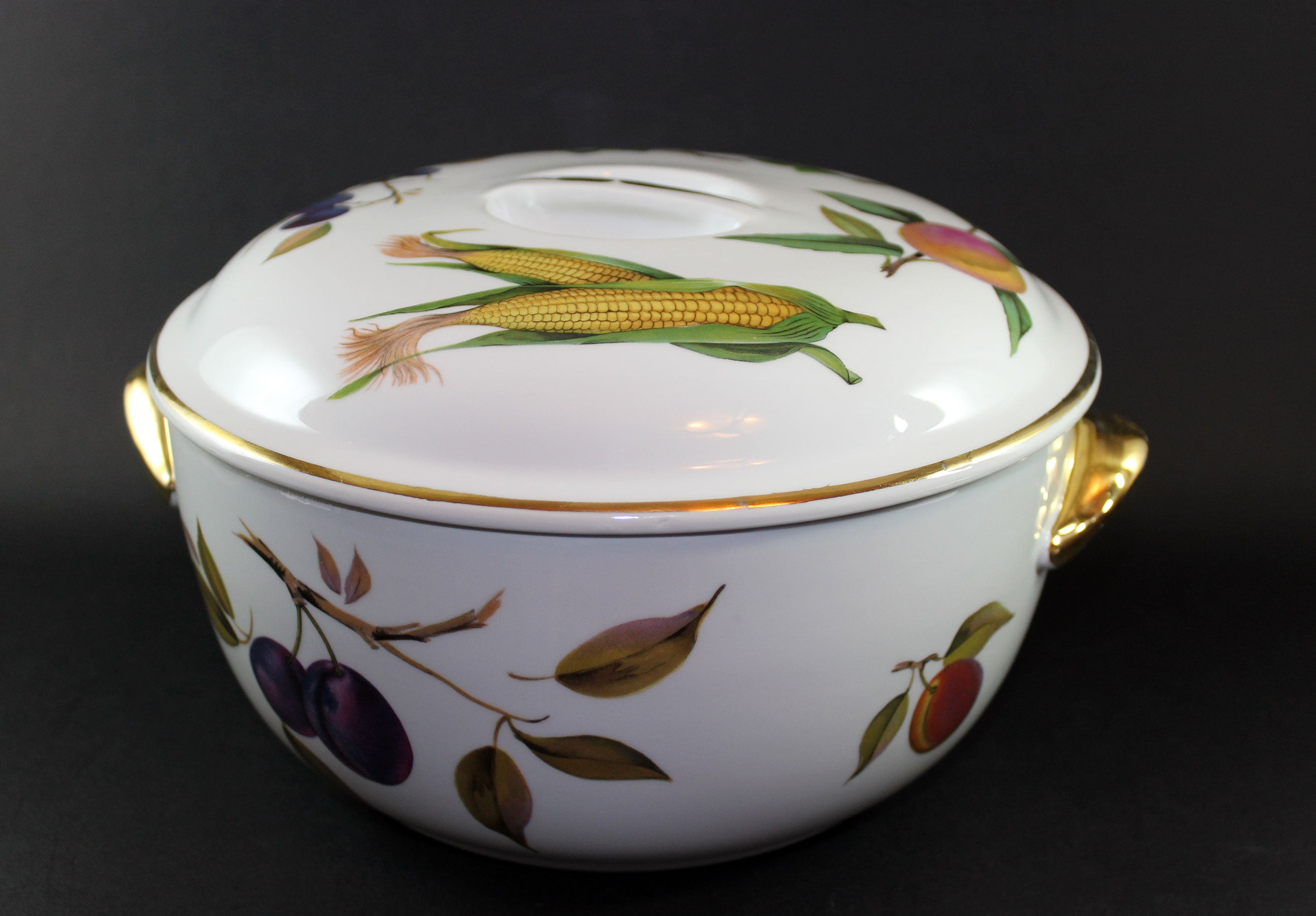 Evesham Gold, Royal Worcester, Large Covered Casserole Dish