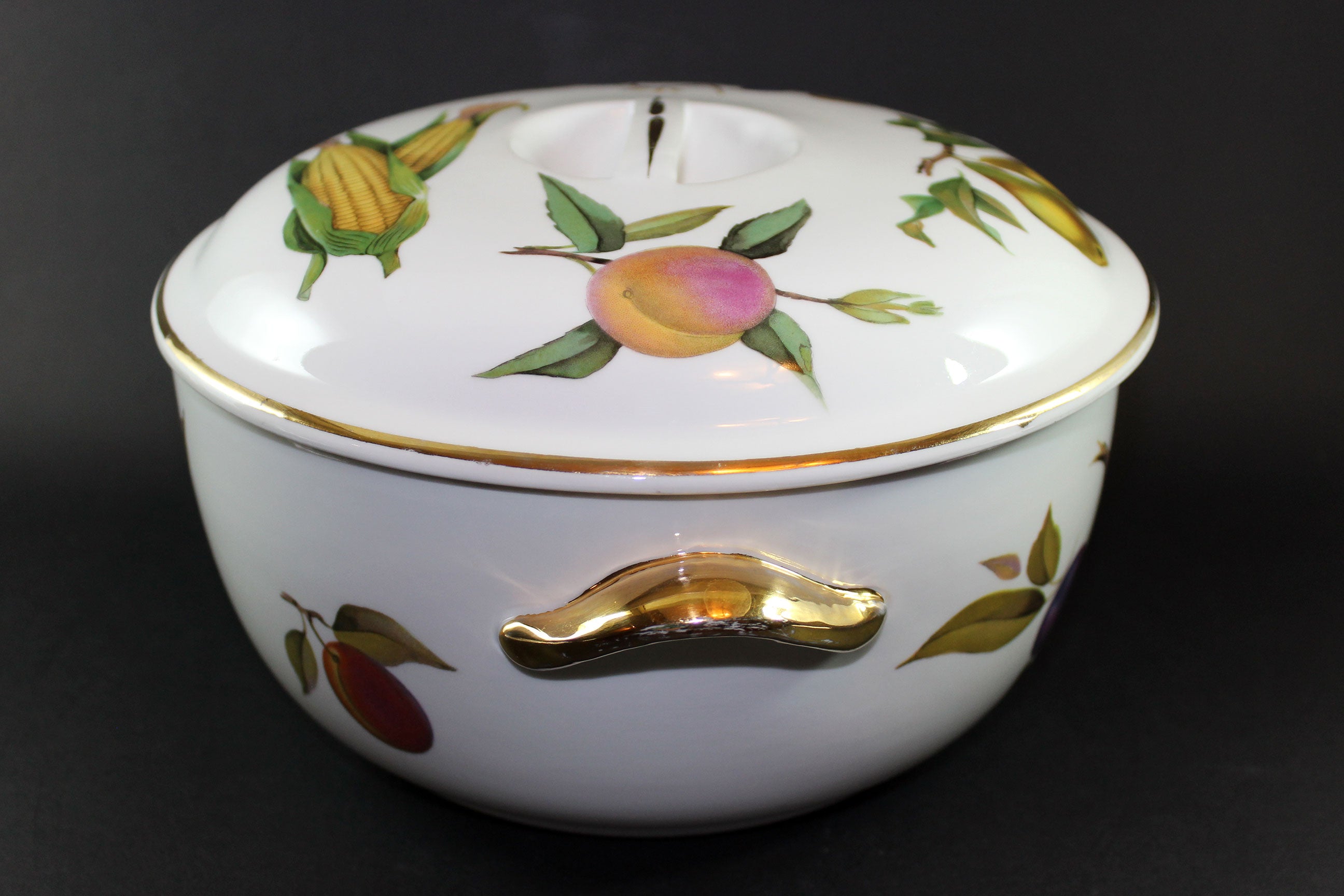 Evesham Gold, Royal Worcester, Large Covered Casserole Dish