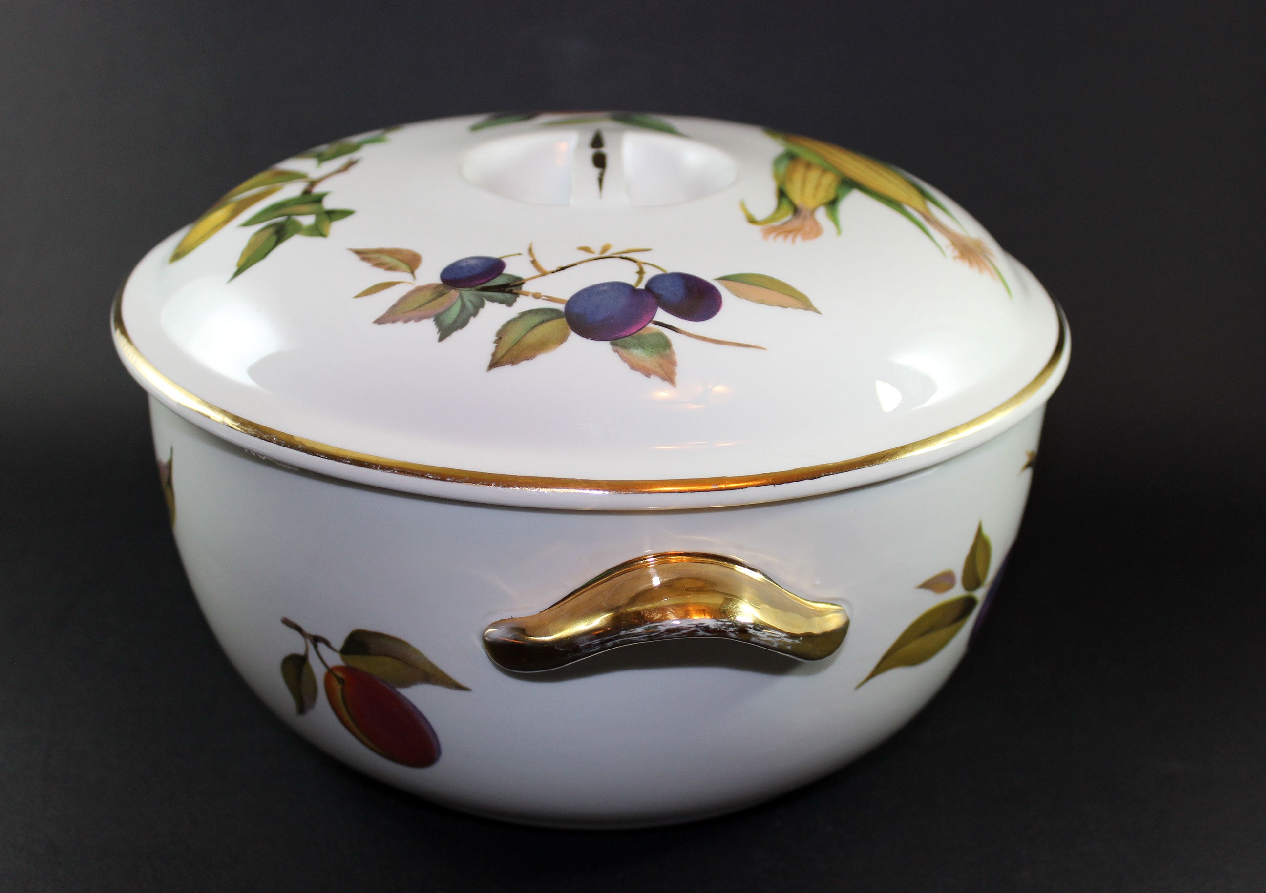 Evesham Gold, Royal Worcester, Large Covered Casserole Dish