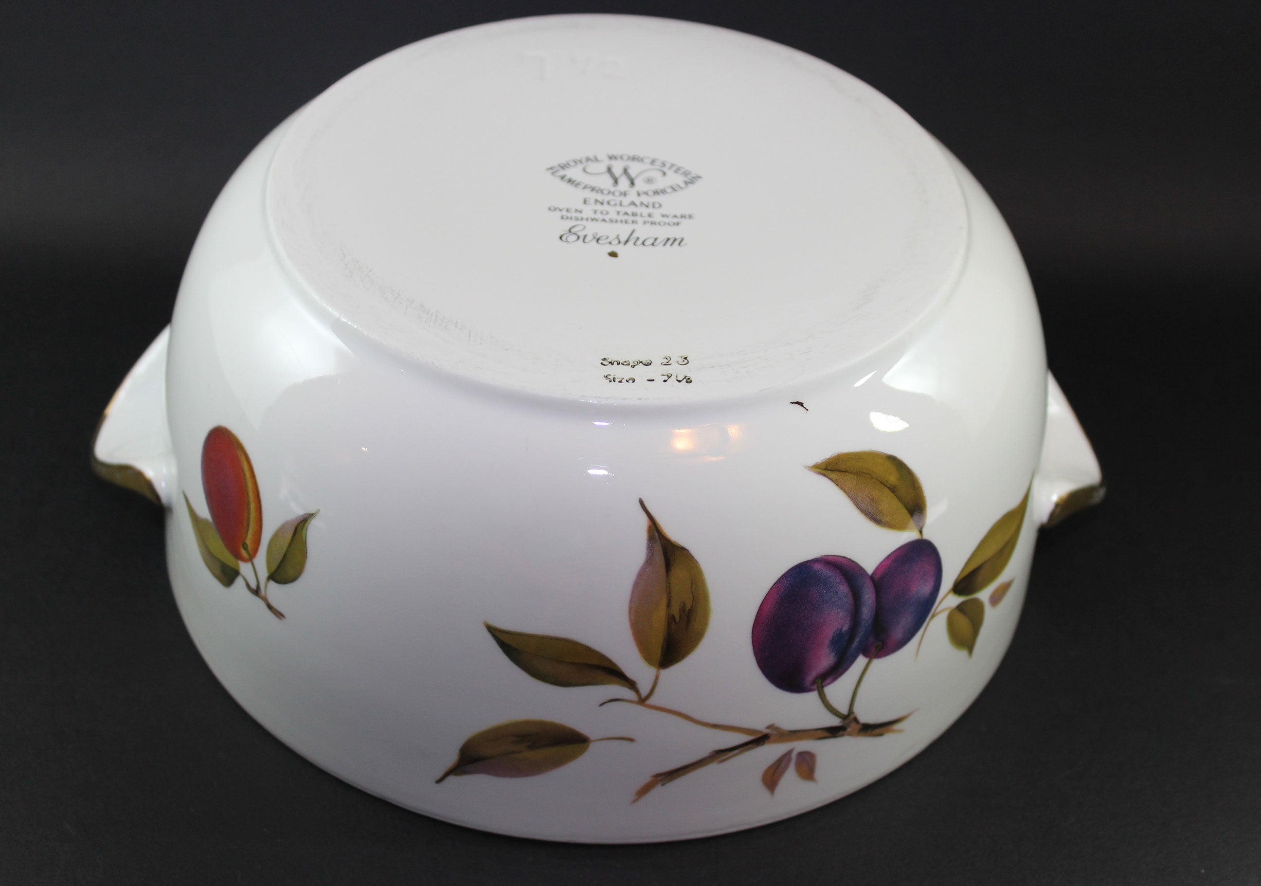 Evesham Gold, Royal Worcester, Large Covered Casserole Dish