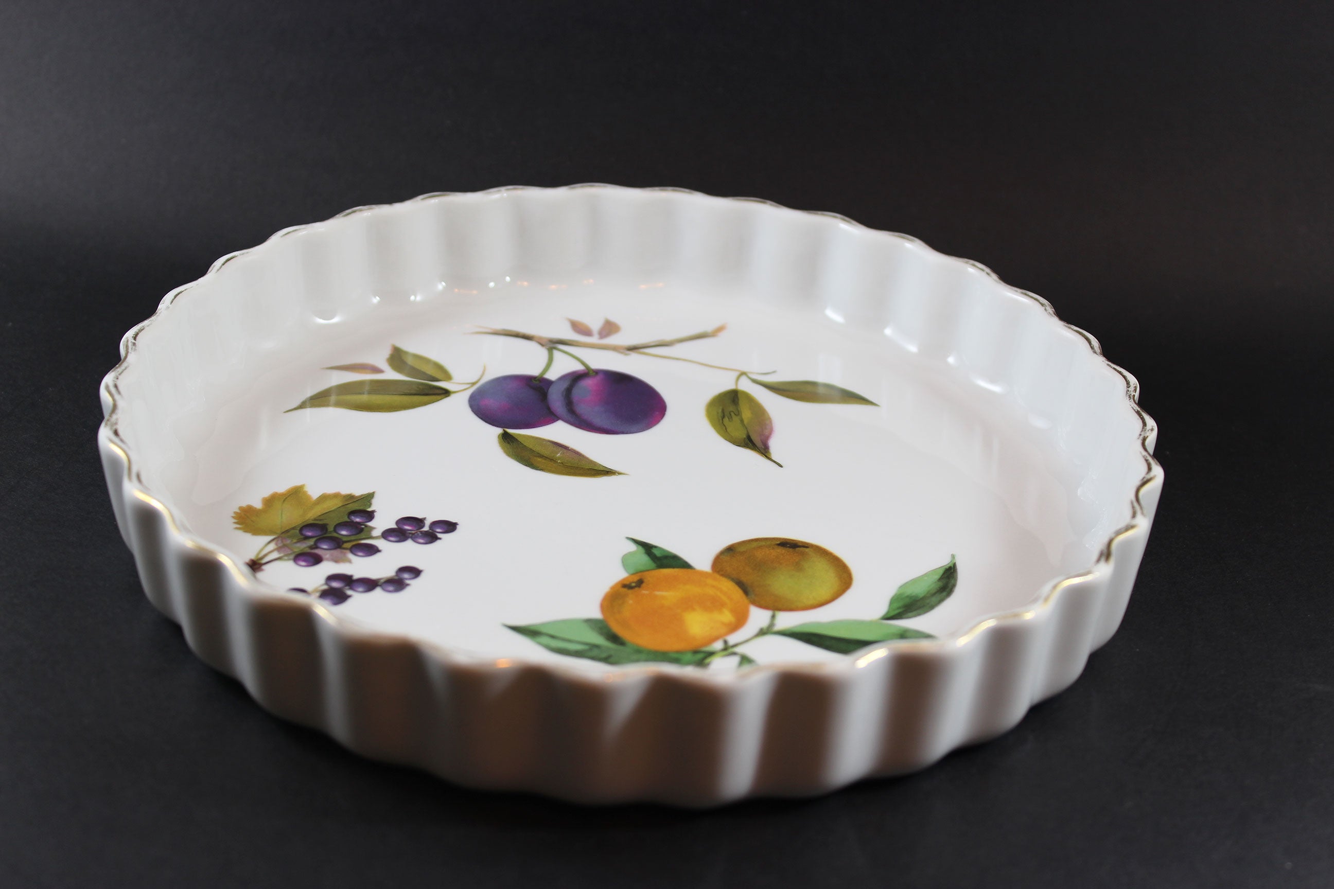 Evesham Gold, Royal Worcester, Small Flan or Quiche Dish