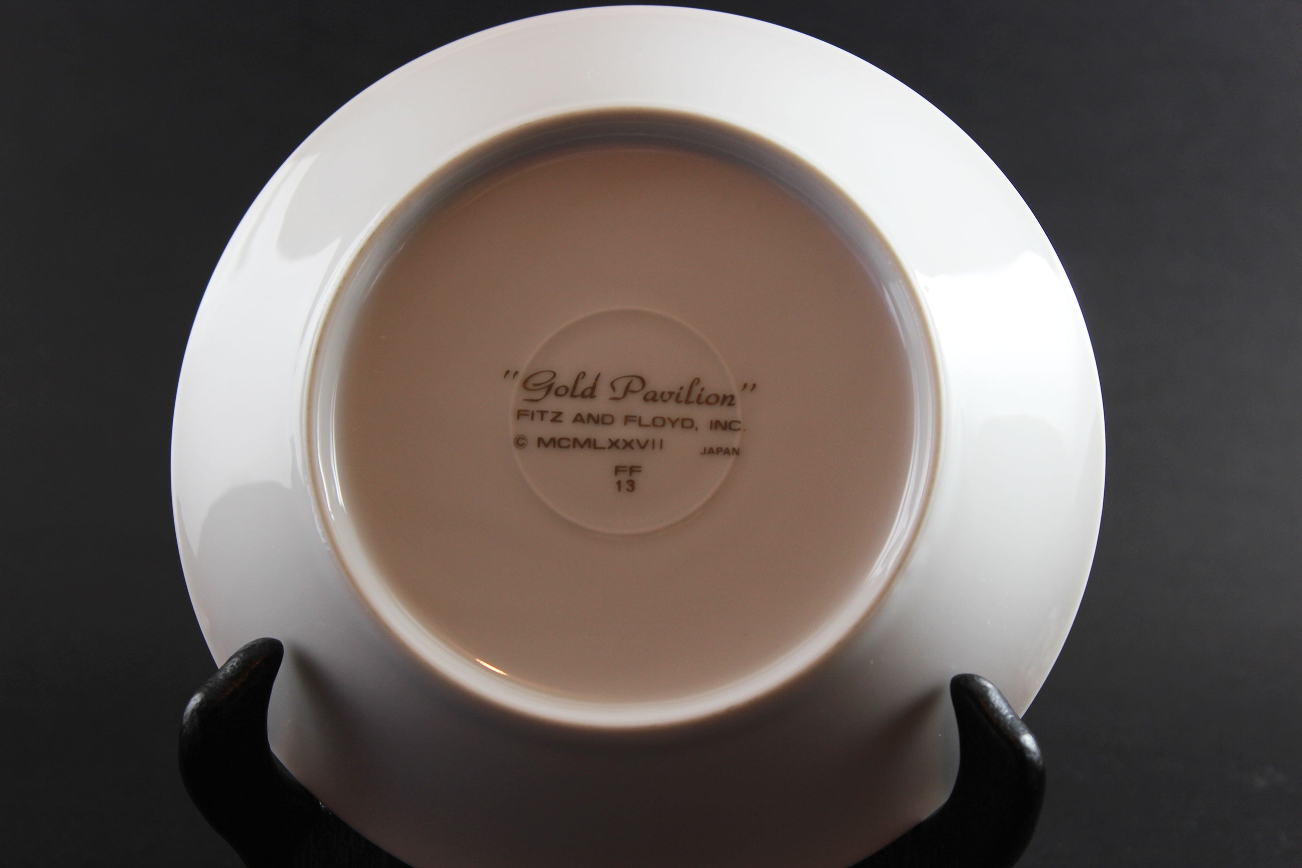 White ceramic bowl with &