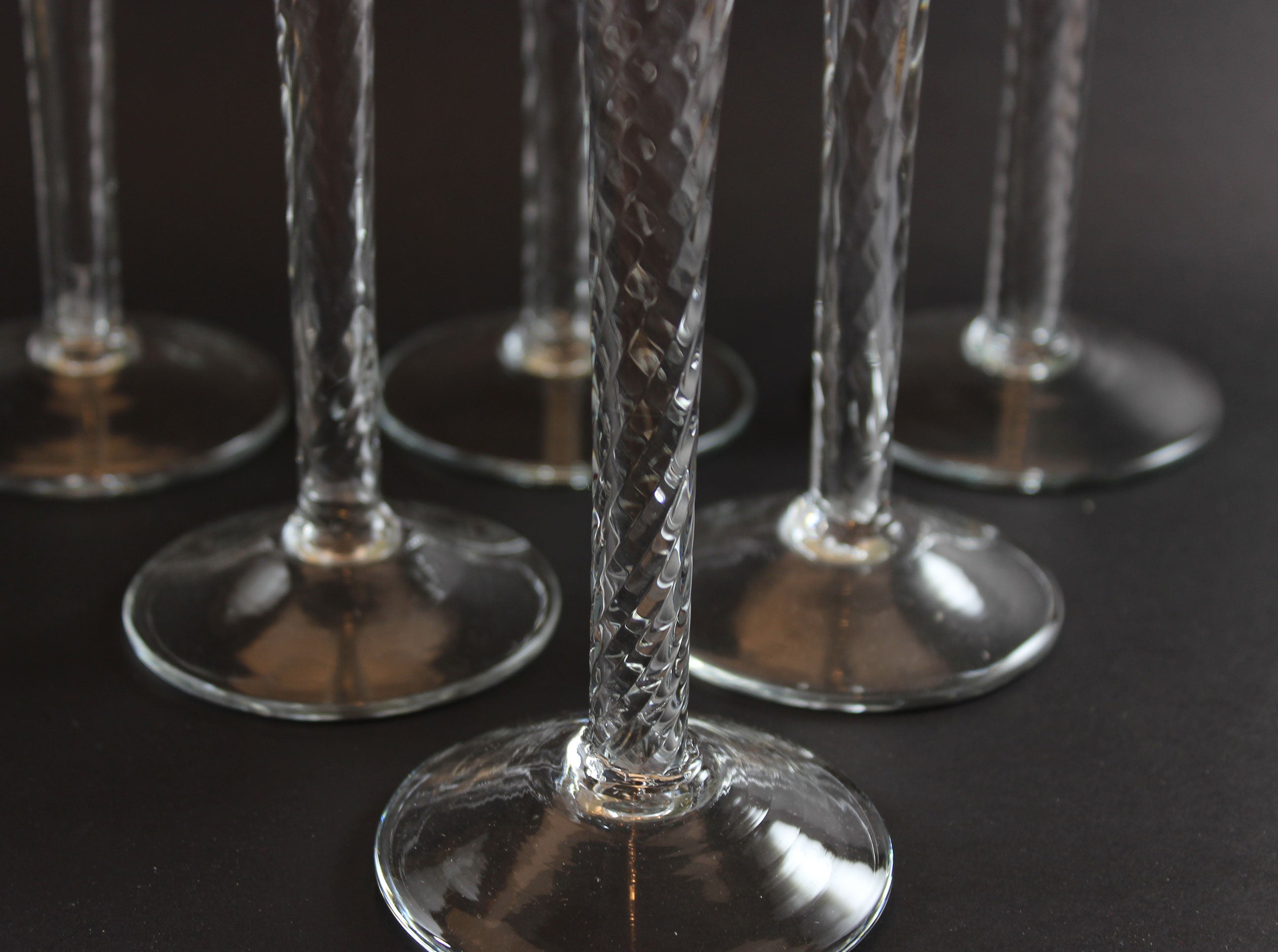 Fluted Champagne Glass, Renoir Pattern, Crate & Barrel