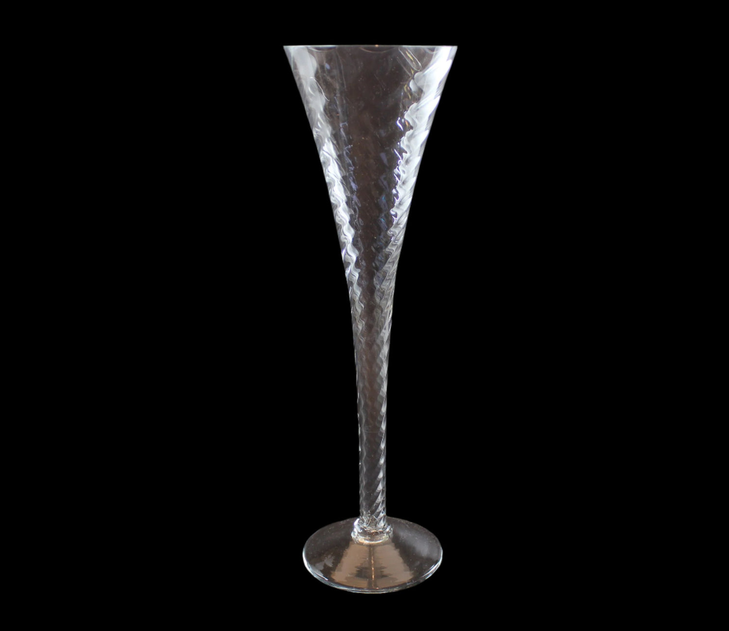 Fluted Champagne Glass, Renoir Pattern, Crate & Barrel