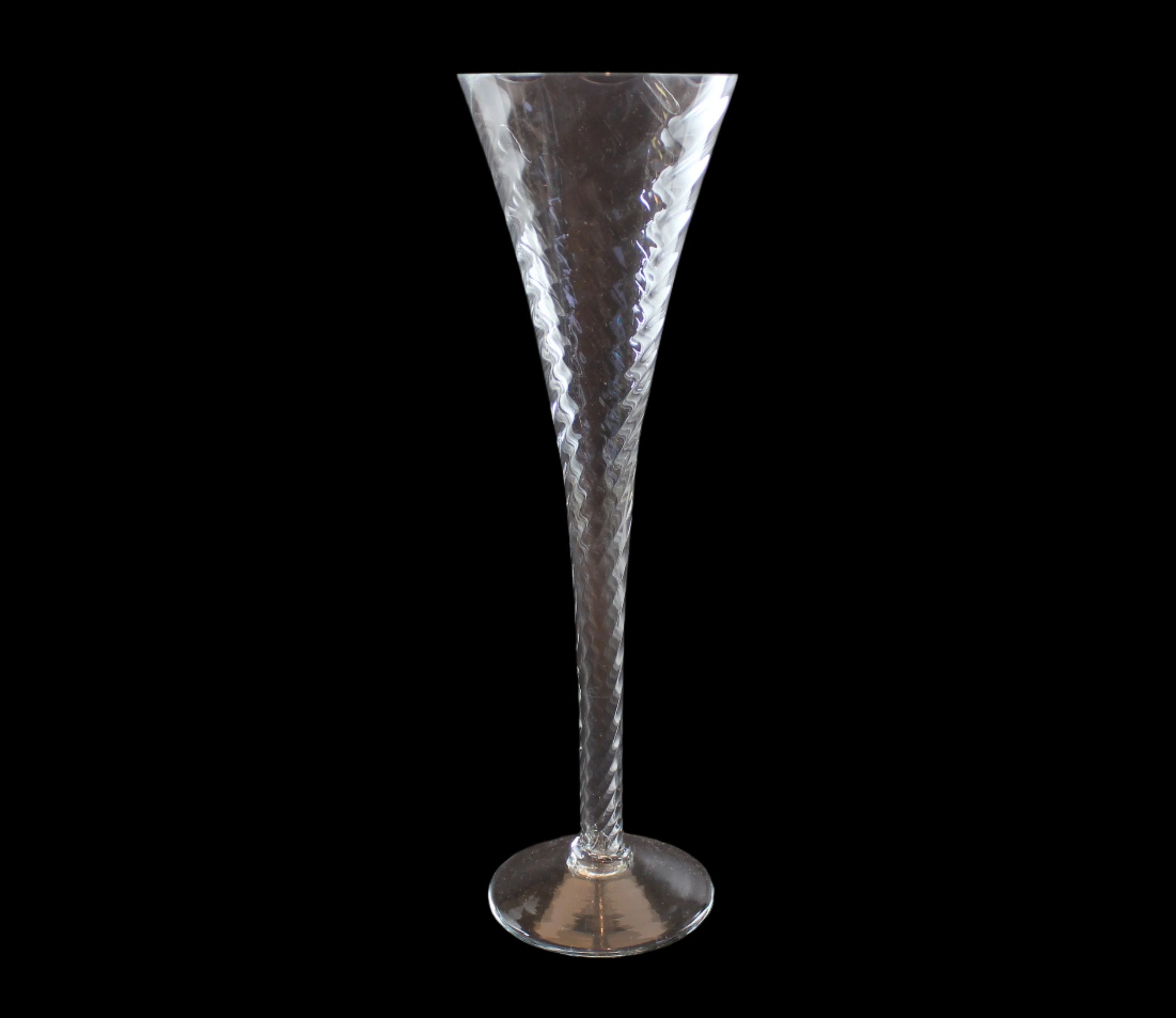 Fluted Champagne Glass, Renoir Pattern, Crate & Barrel