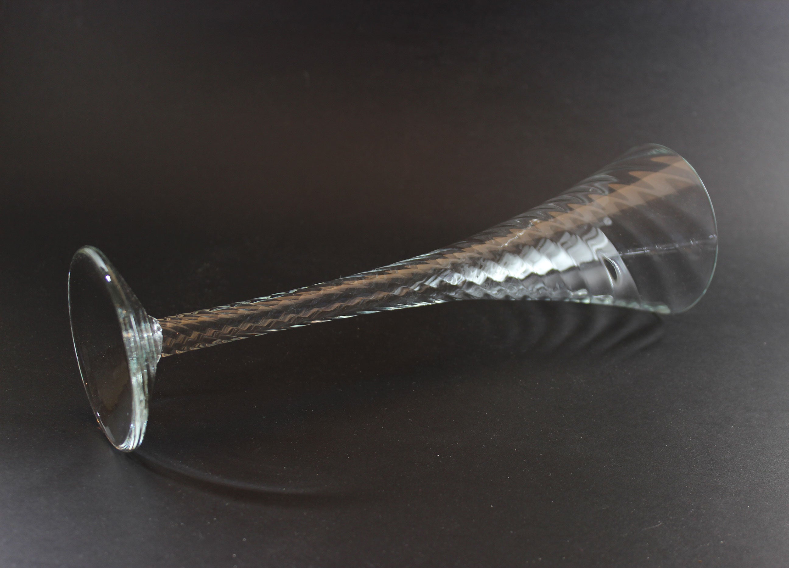Fluted Champagne Glass, Renoir Pattern, Crate & Barrel
